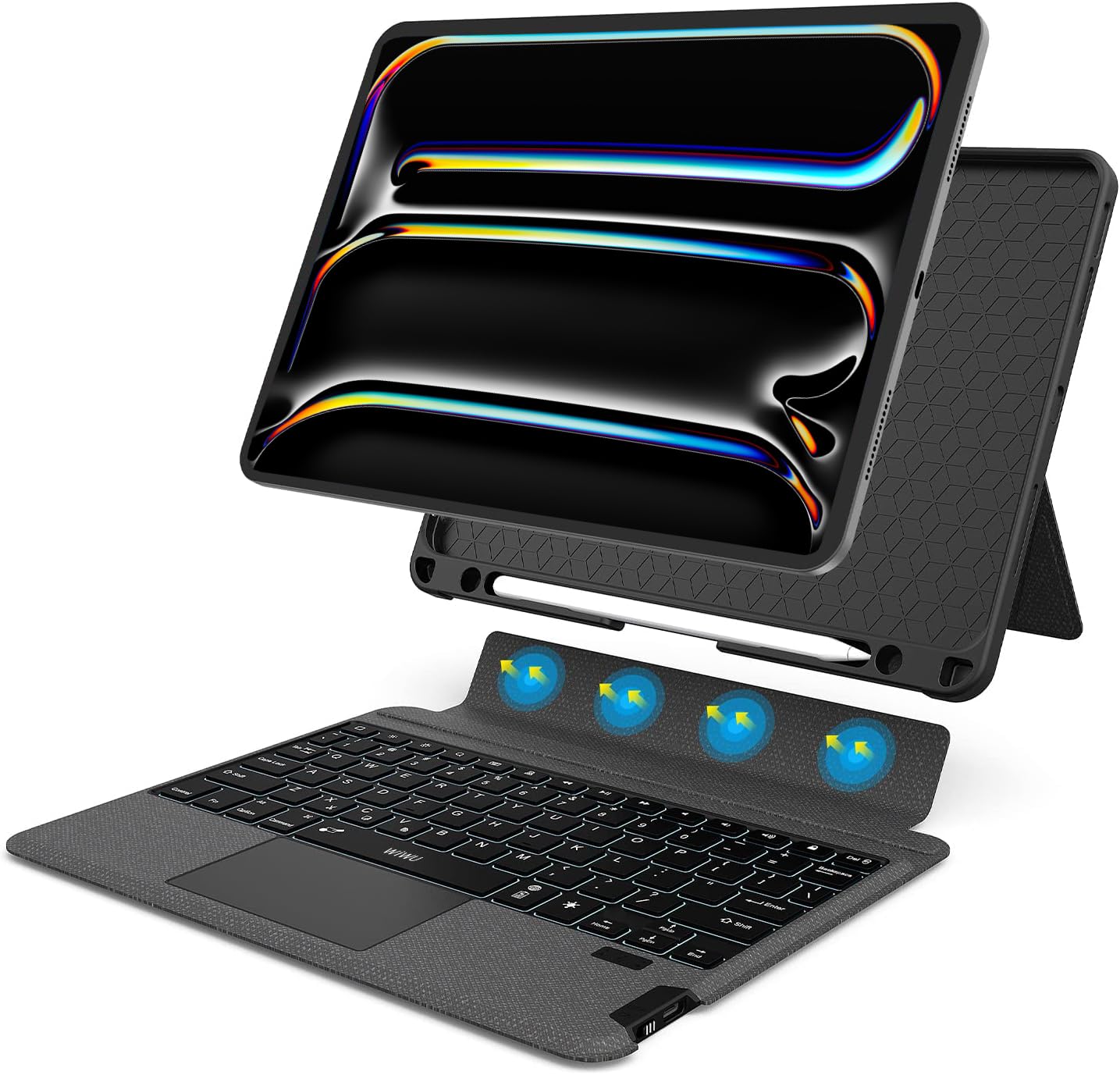 Amazon.com: iPad Pro 12.9 Case with Keyboard: Detachable Wireless