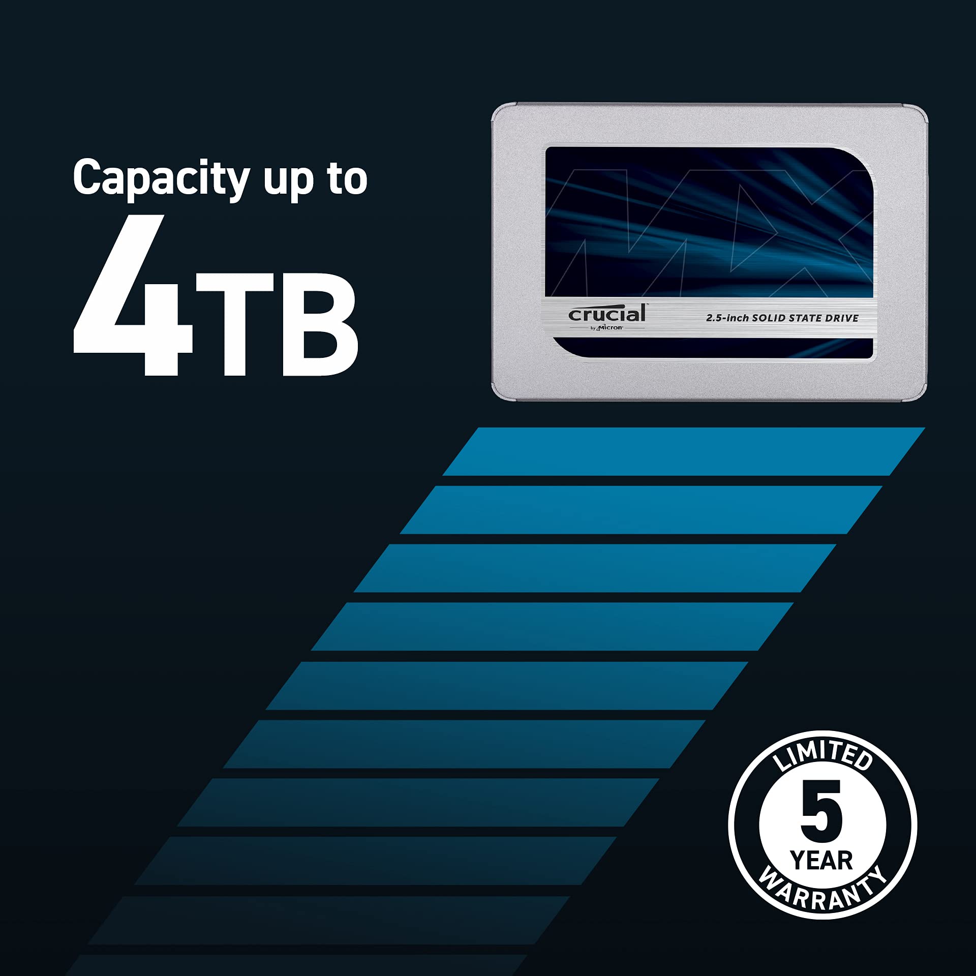 Amazon.com: Crucial MX500 500GB 3D NAND SATA 2.5 Inch Internal SSD