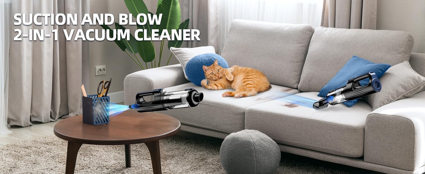 Amazon.com: MONOZEL Car Vacuum Portable Cordless, 18000Pa 2 in 1