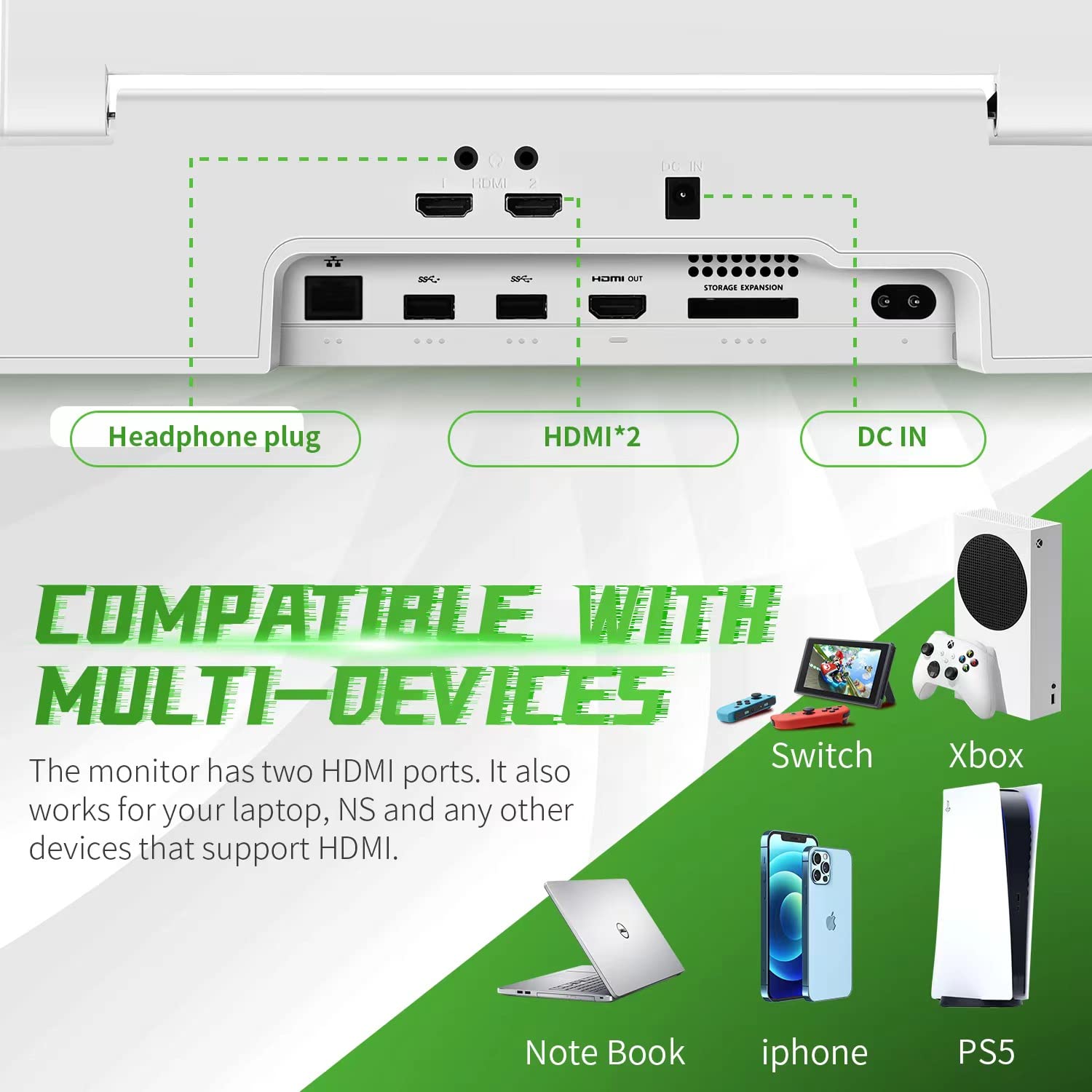 Amazon.co.jp: G-STORY 1080P一体化Xbox Series S専用モバイルモニター