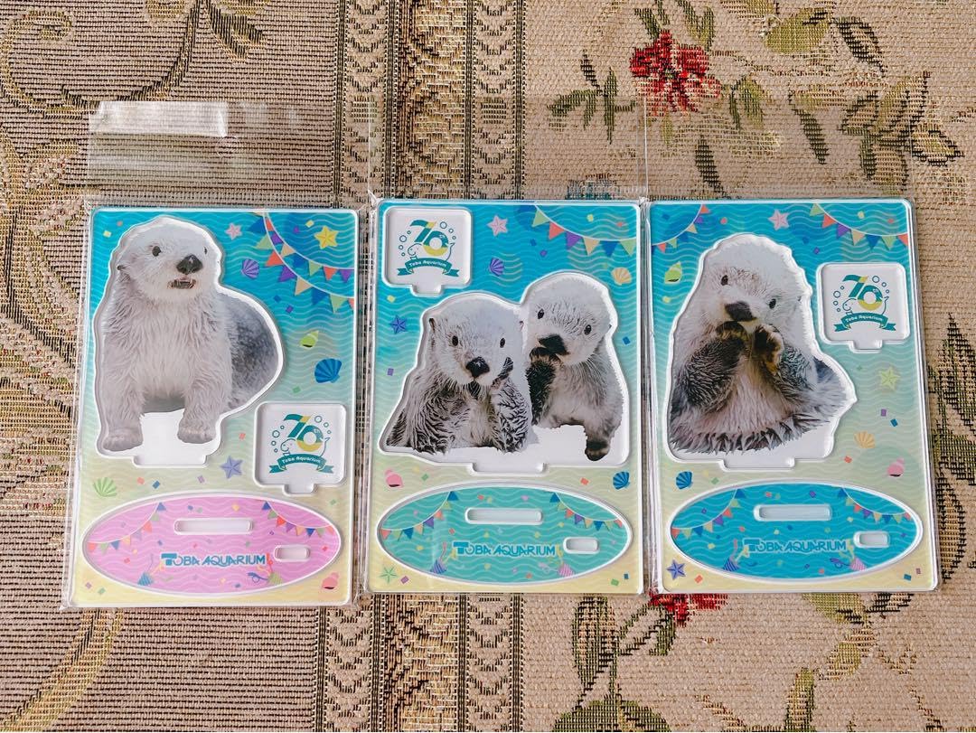 Amazon.co.jp: 鳥羽水族館 70周年記念 ラッコ キラ アクリルスタンド 3