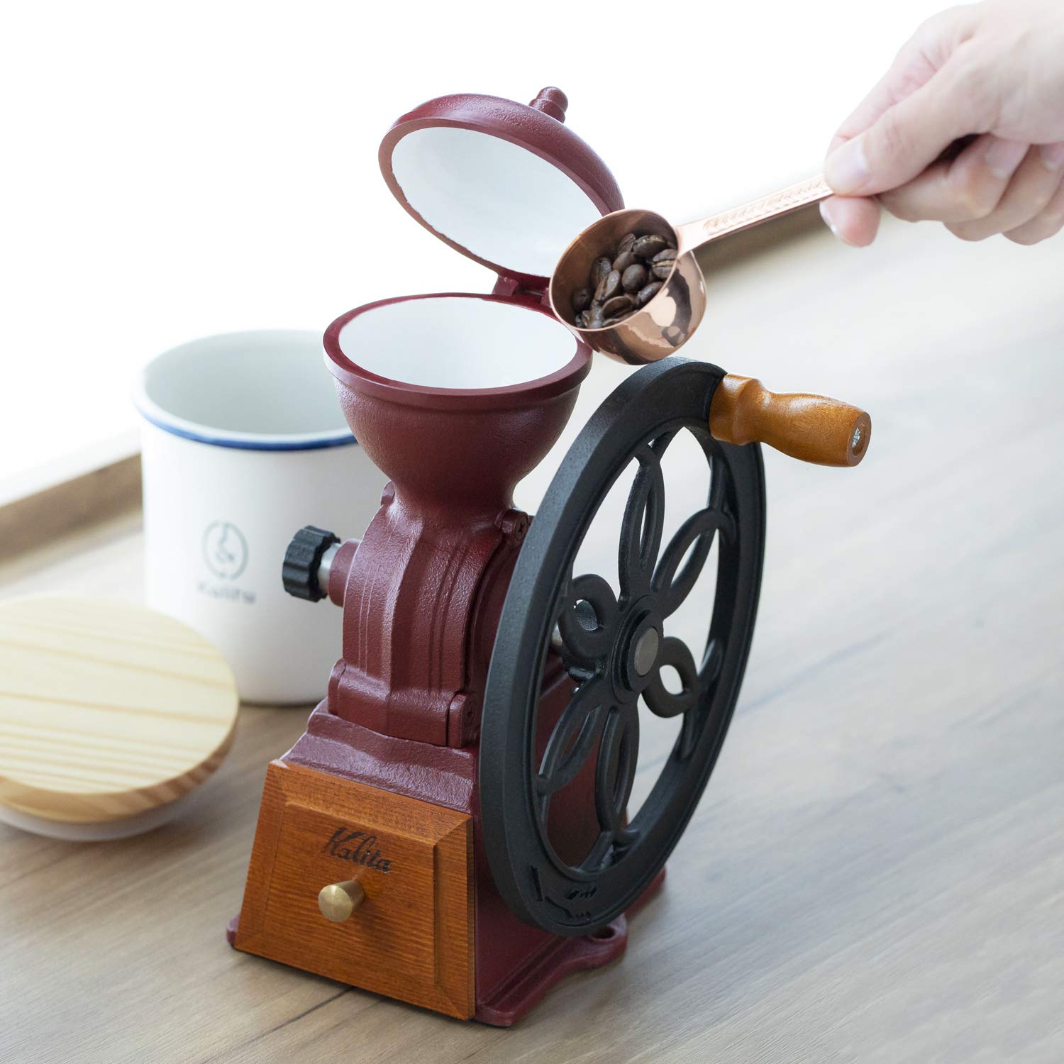 Amazon｜カリタ Kalita コーヒーミル 鋳物 丈夫な鋳鉄製カッター