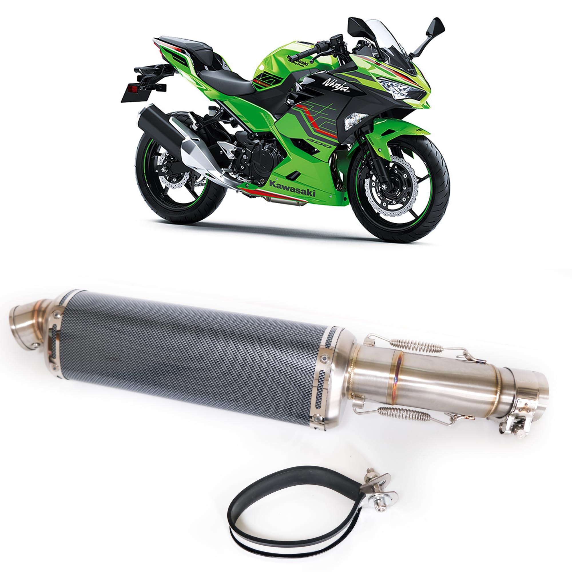 Amazon | KAWASAKI用 ニンジャ400 マフラー Z400 ninja250 マフラー