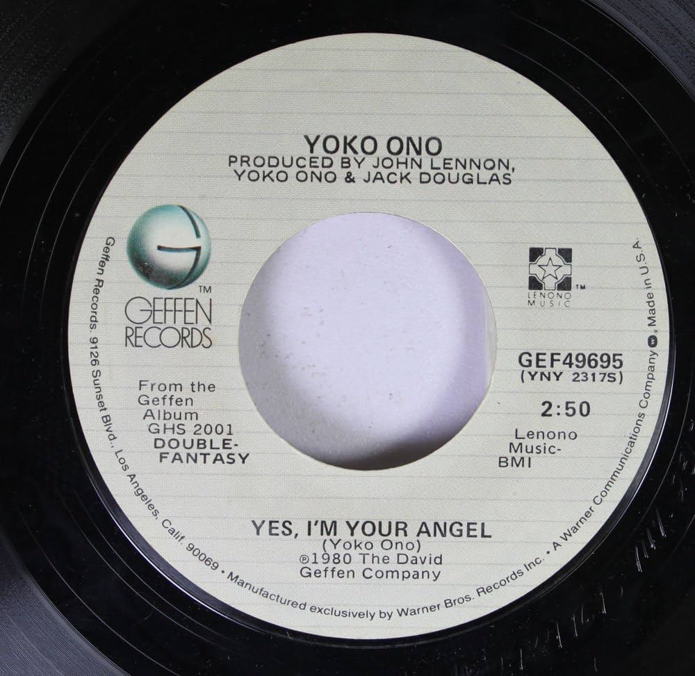 YOKO ONO / JOHN LENNON 45 RPM YES, I'M YOUR ANGEL / WATCHING THE