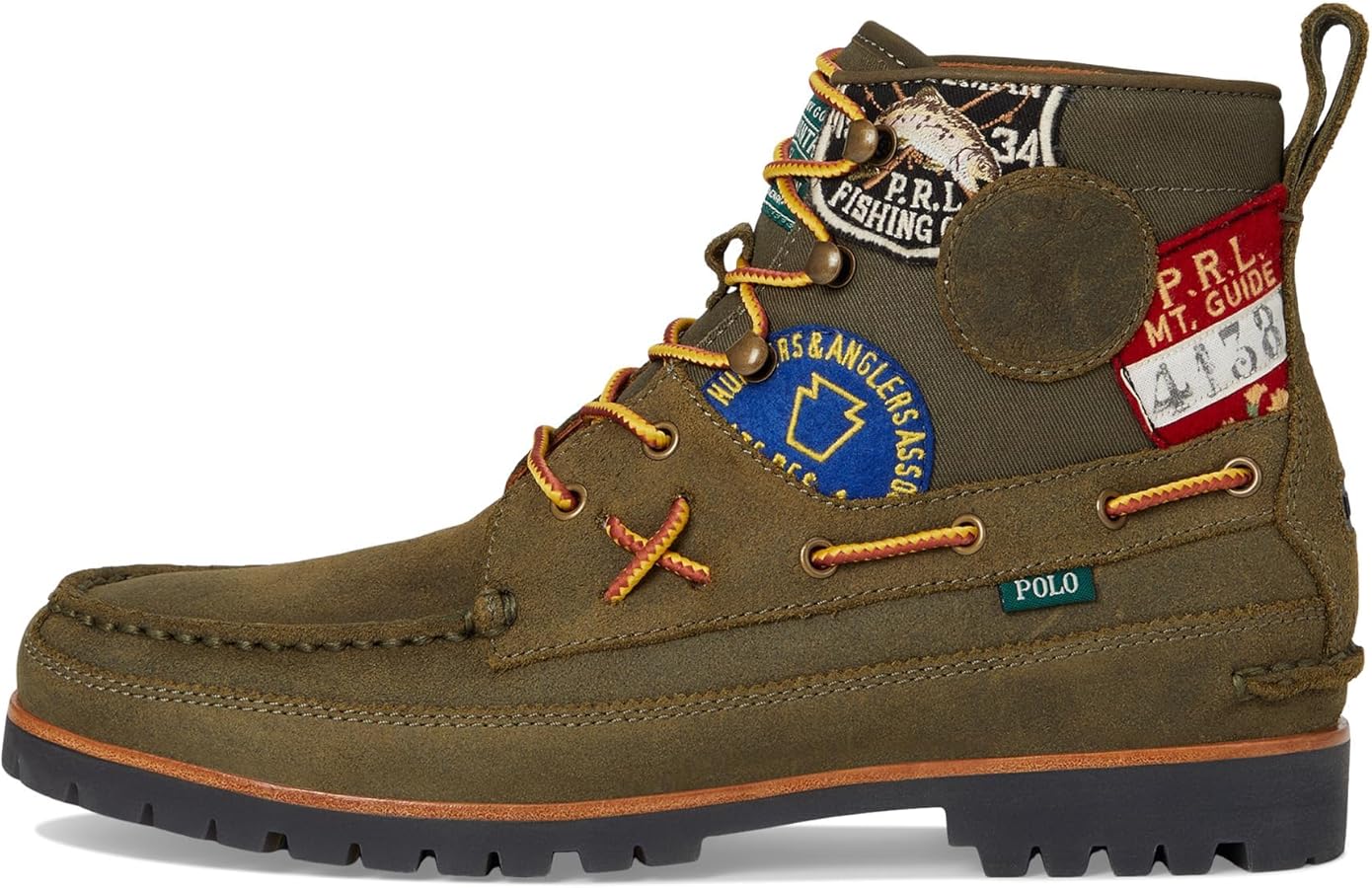 Amazon.com | POLO RALPH LAUREN Men Ranger Mid Boot Canopy Olive