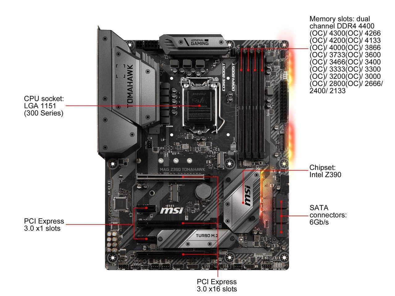 Amazon.com: MSI MAG Z390 Tomahawk LGA1151 (Intel 8th and 9th Gen