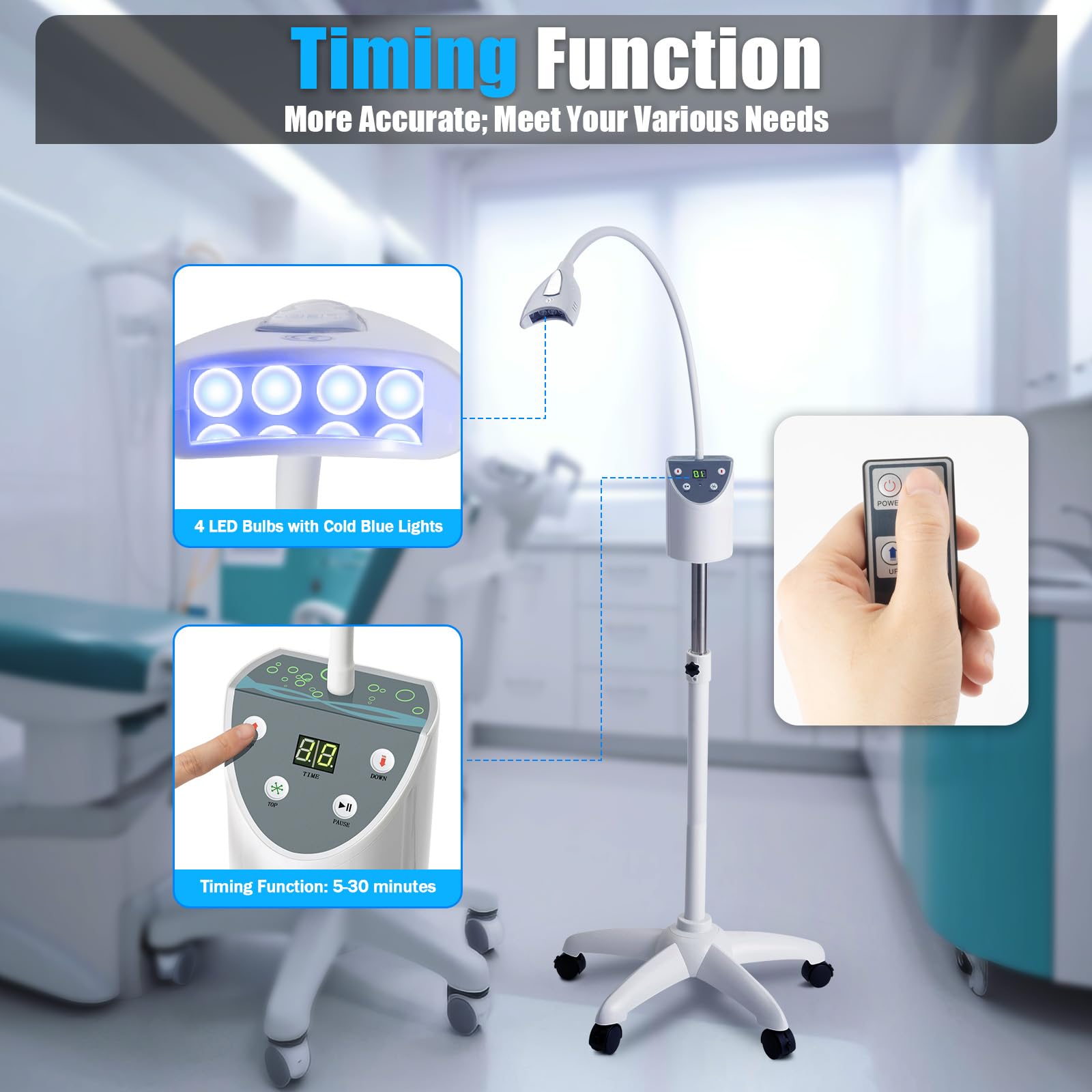 Amazon.com: Professional Teeth Whitening Machine LED Light,Mobile