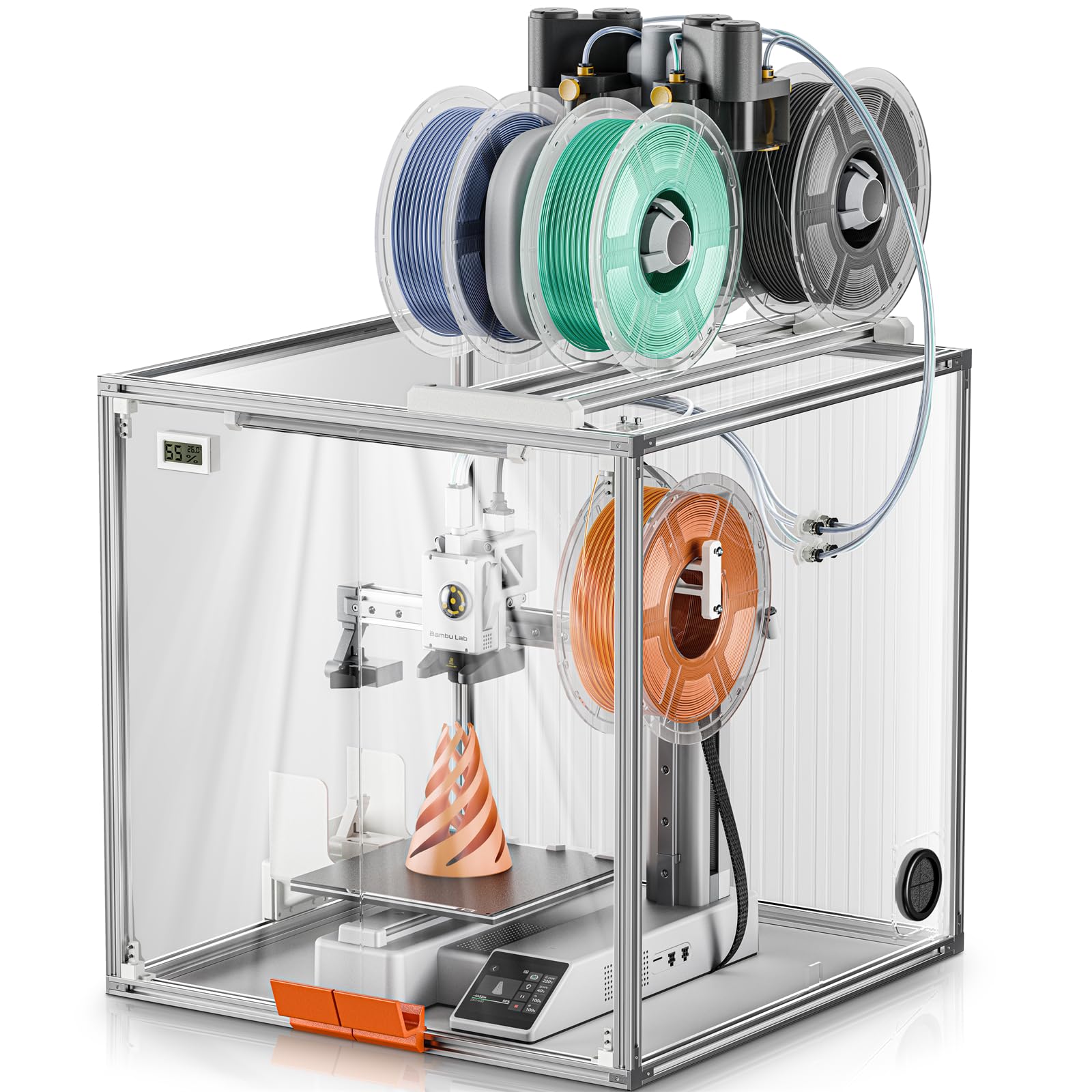 Amazon.co.jp: Bambu Lab A1 Mini用3Dプリンターエンクロージャ、透明
