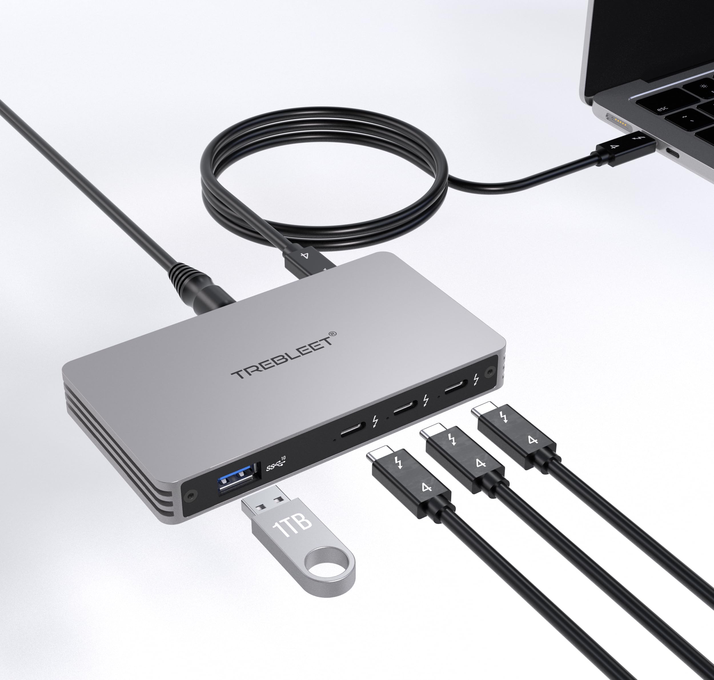 Amazon | Thunderbolt 4 ハブ、 シングル 8K またはデュアル 4K