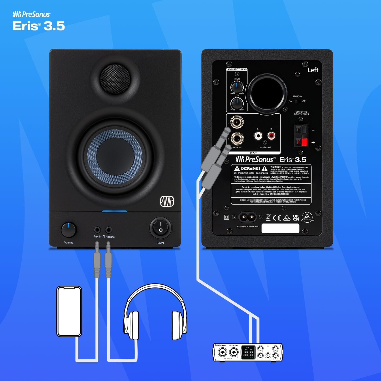 Amazon.co.jp: Eris 3.5(2nd GEN） 2ウェイ・アクティブ・モニター