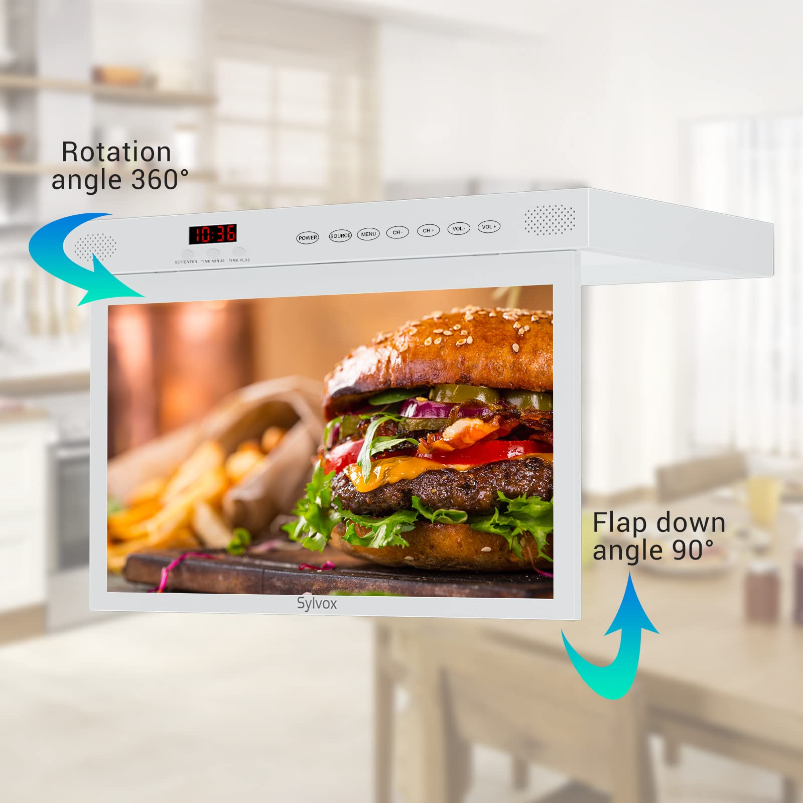 Amazon.co.jp: SYLVOX tv テレビ 防湿性 サビ止め 15.6イン チ