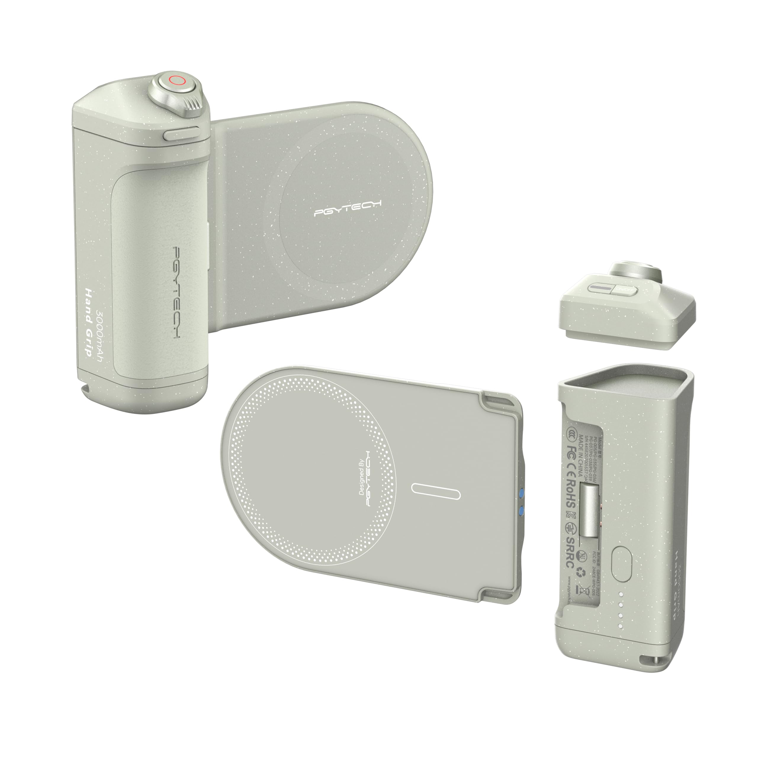 PGYTECH 3 in 1 MagCam Mobile Phone Grip Set, Wireless Charging