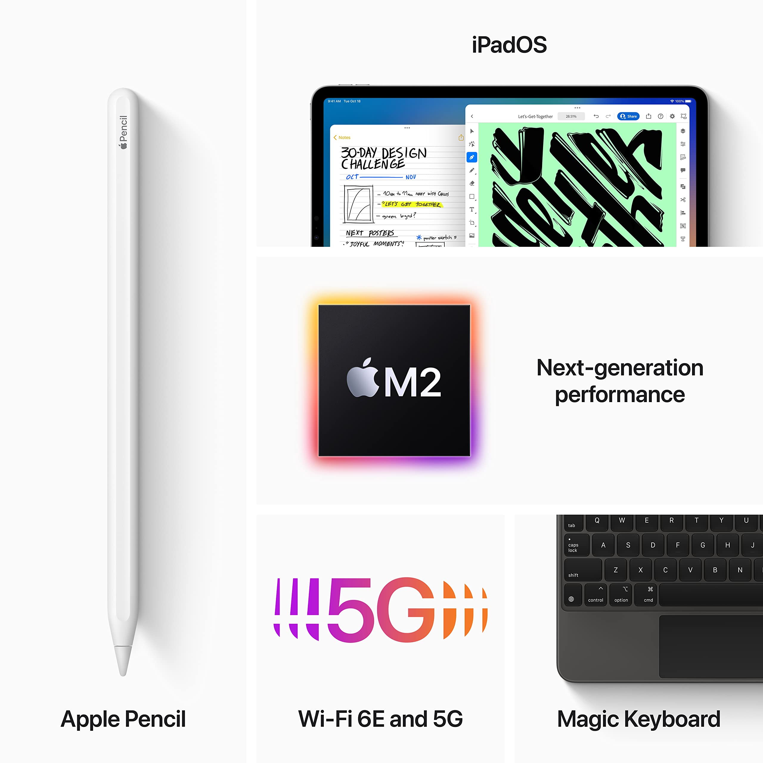 Amazon.com : Apple 2022 iPad Pro, 12.9-inch, Wi-Fi + Cellular