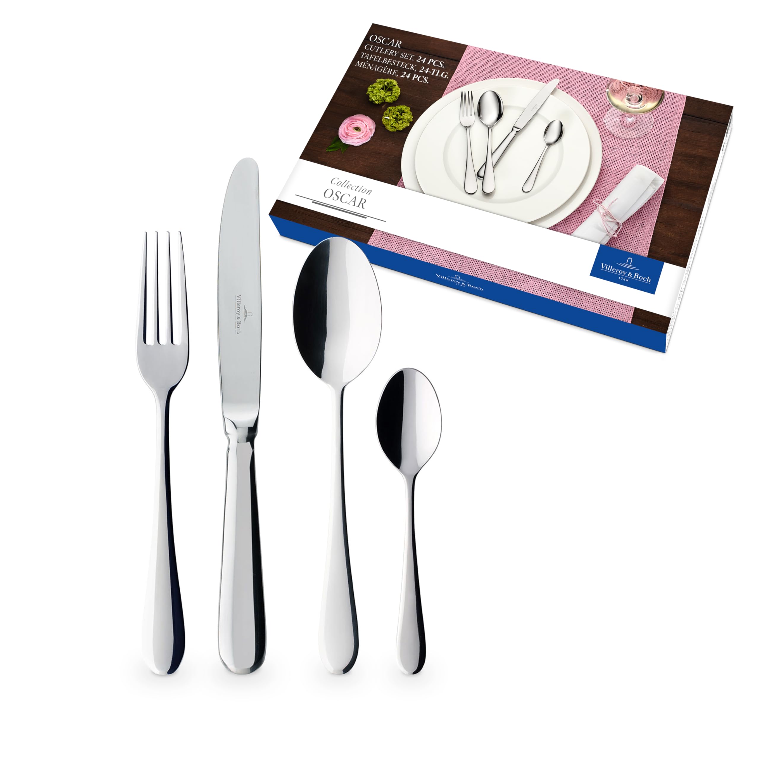 Amazon | Villeroy & Boch – オスカー カトラリーセット 24ピース 6人