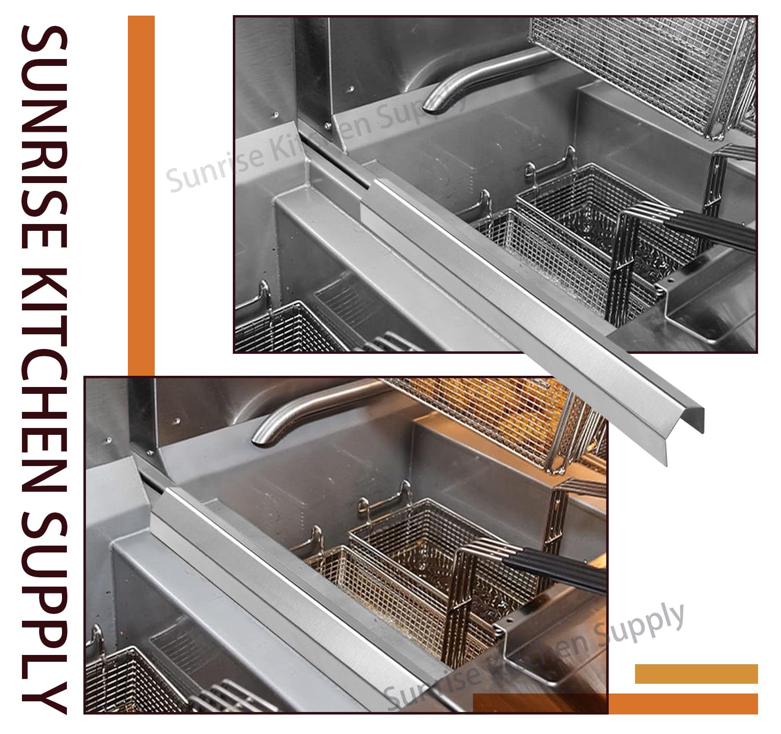 Amazon.com: Sunrise Kitchen Supply Stainless Steel Deep Fryer