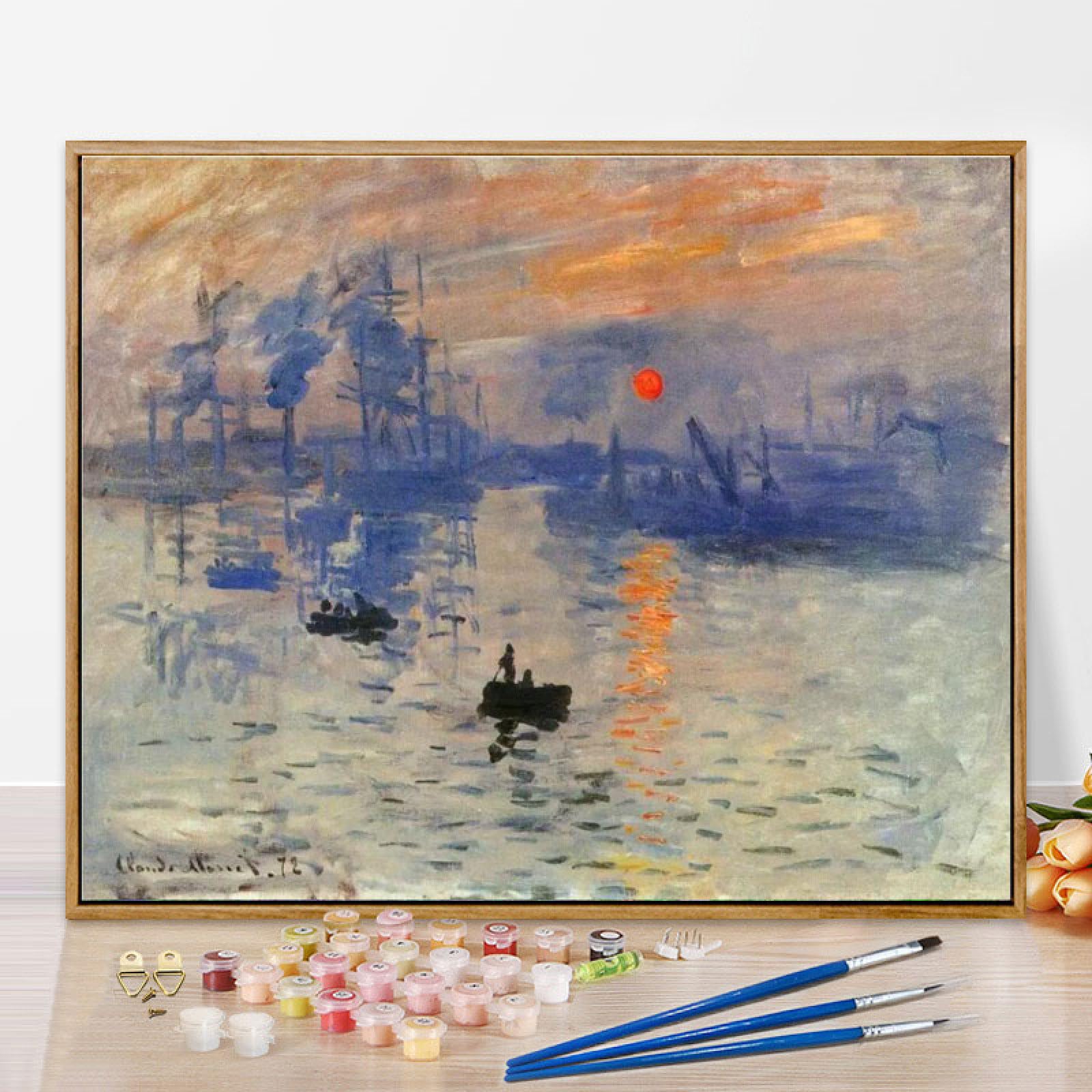 Amazon | クロード・モネ《印象日の出》 フレームなし 40X50cm