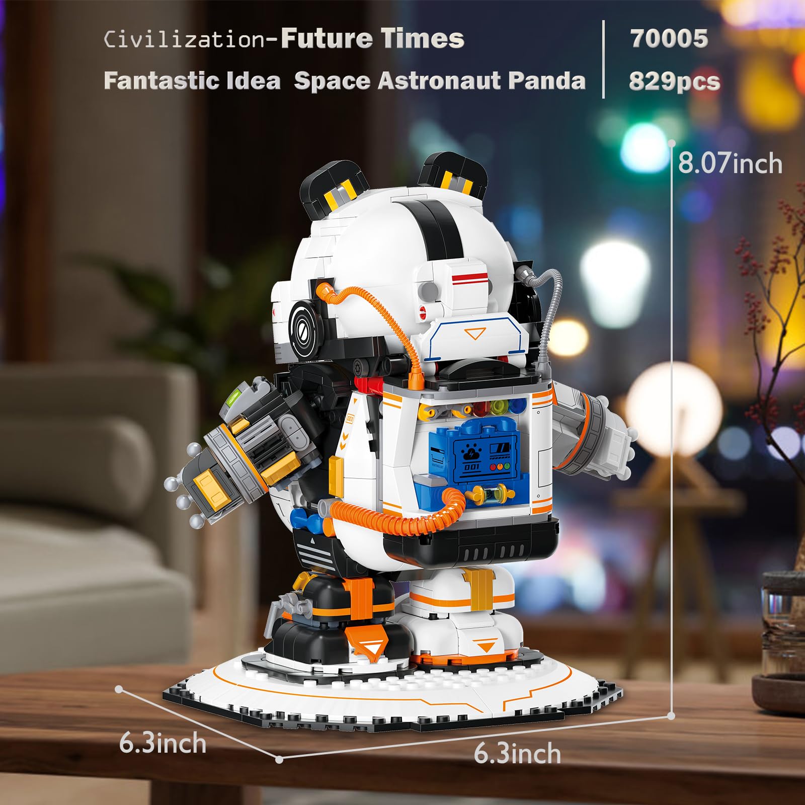 Amazon.com: JMBricklayer Space Panda Astronaut Building Sets 70005