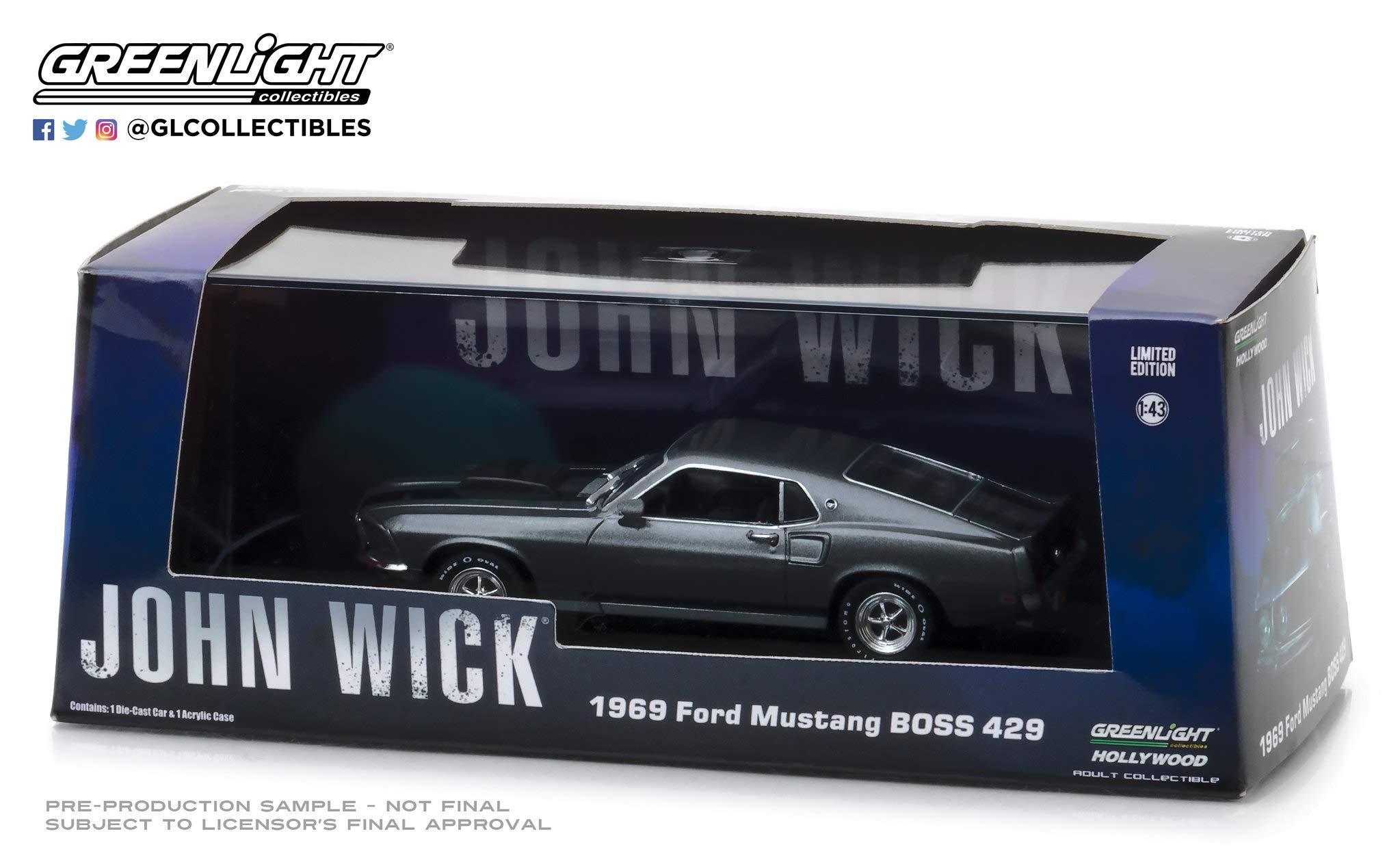 Amazon | Greenlight 1/43 ジョン・ウィック (2014) - 1969 フォード