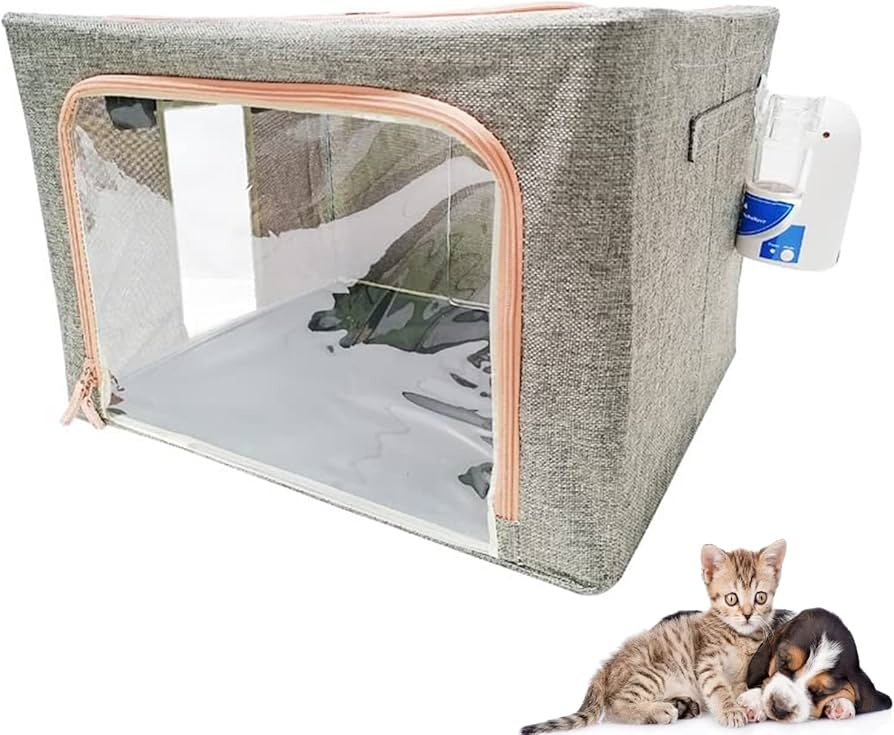 Amazon | 2023新登場 酸素室 ペット、22L/66L/100Lペット 酸素 ケージ