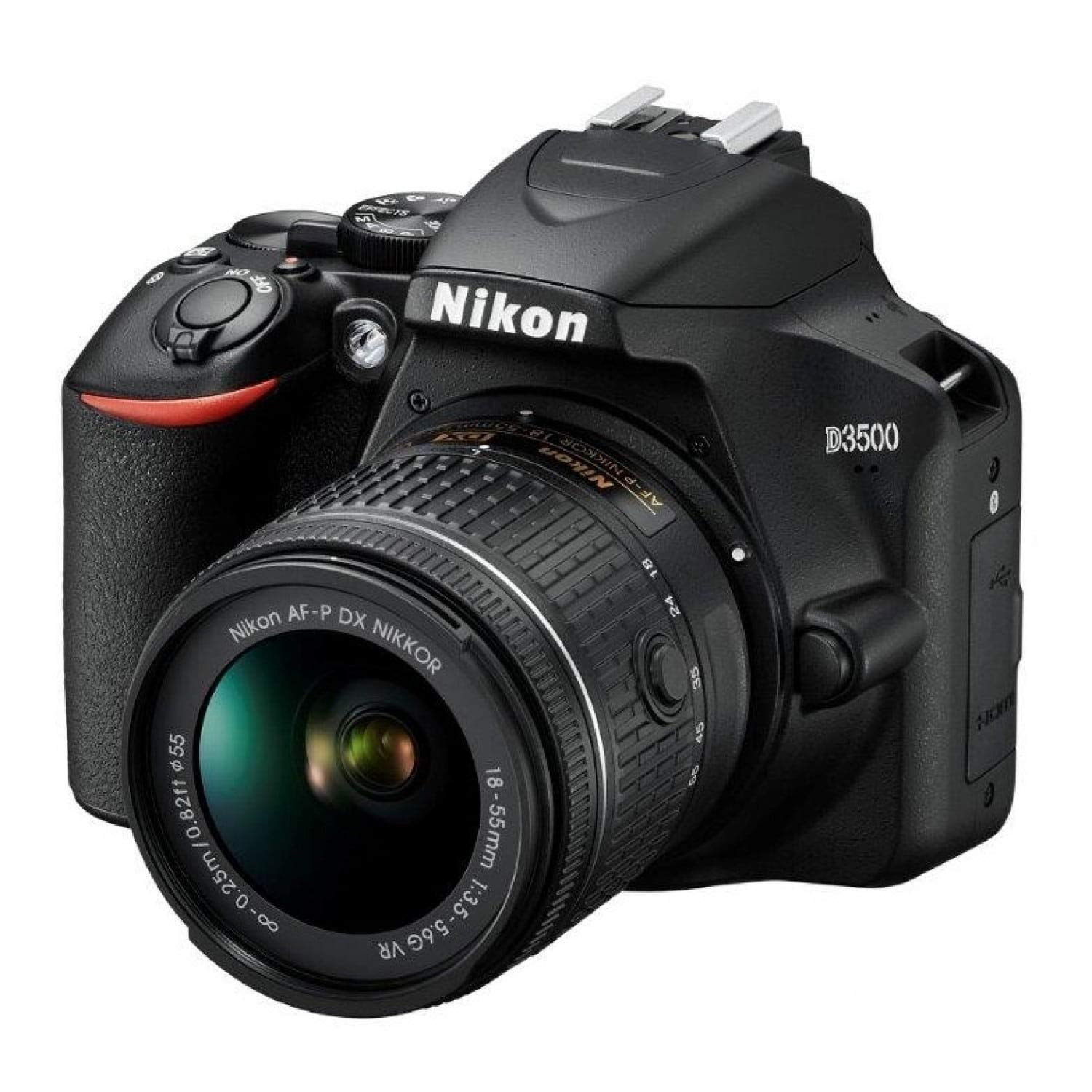 Amazon.com : Nikon VBA550K001 D3500 + AF-P DX 18–55 VR Kit - Black