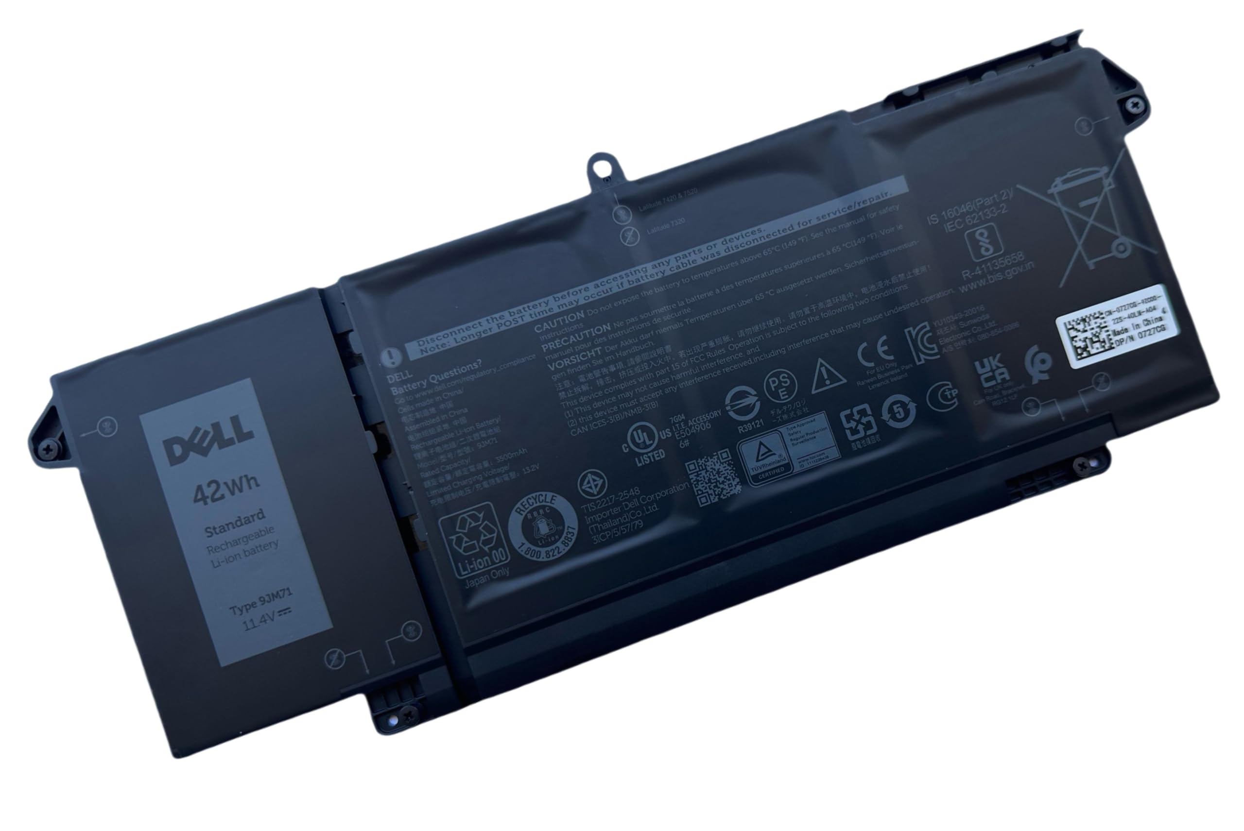 Amazon.com: DELL 9JM71 11.4V 42Wh for Dell Latitude 5320/5320 2-in