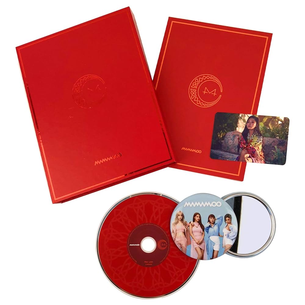 MAMAMOO 7th Mini Album - [ RED MOON ] CD + Photobook + Photocard +