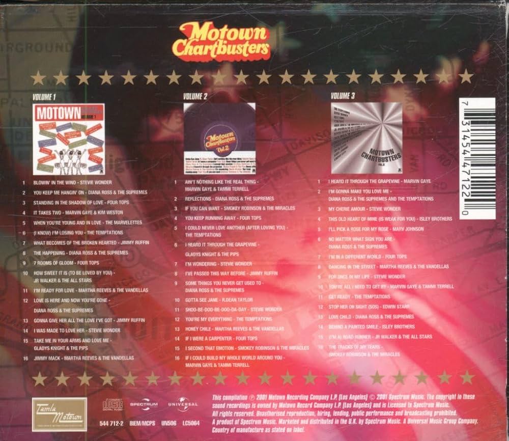 Amazon.co.jp: Motown Chartbusters Vol 1 To 3 Triple Set: ミュージック