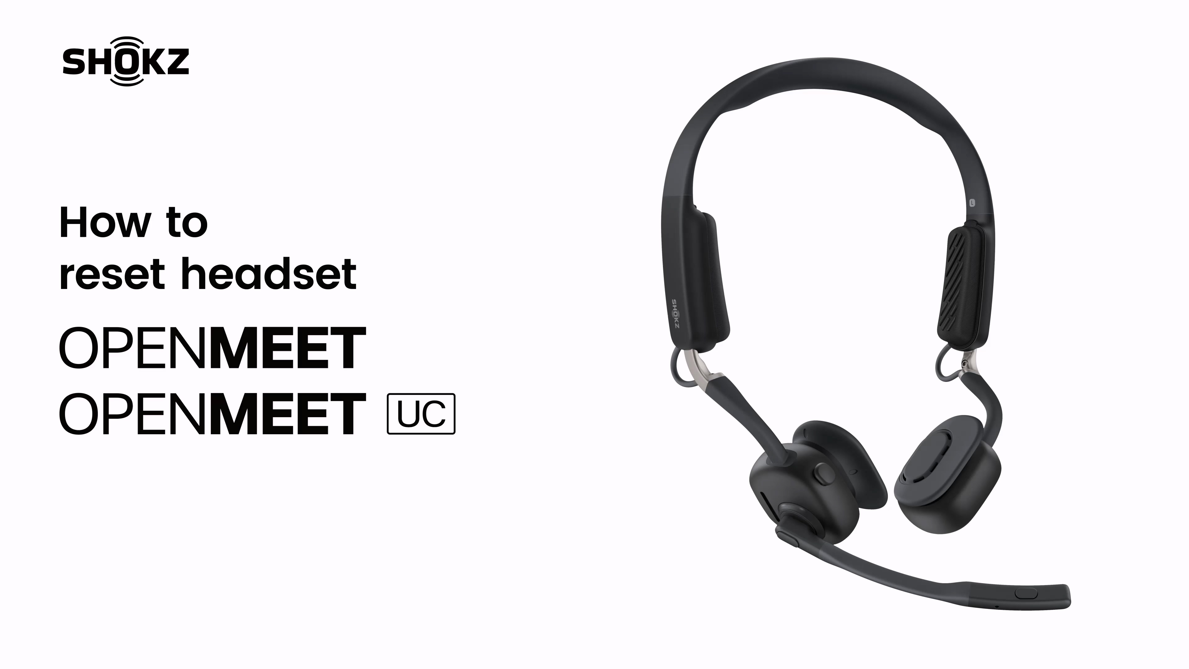 Amazon.com: SHOKZ New OpenMeet UC - Open-Ear Bluetooth Computer