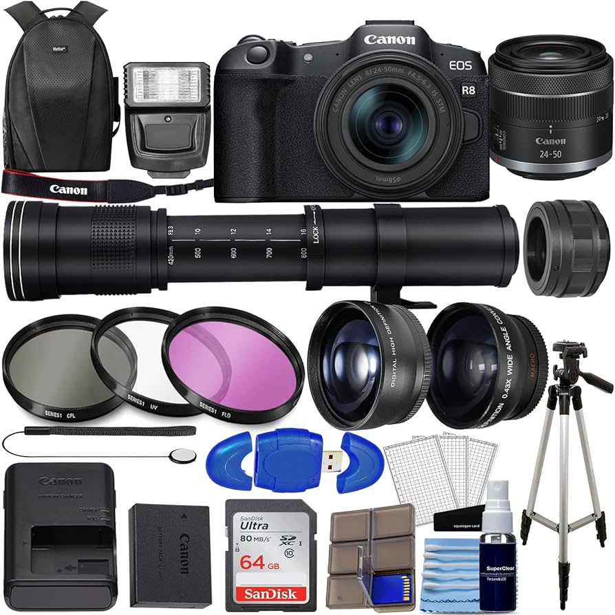 Amazon.com : Canon EOS R8 Mirrorless Camera with RF 24-50mm f/4.5