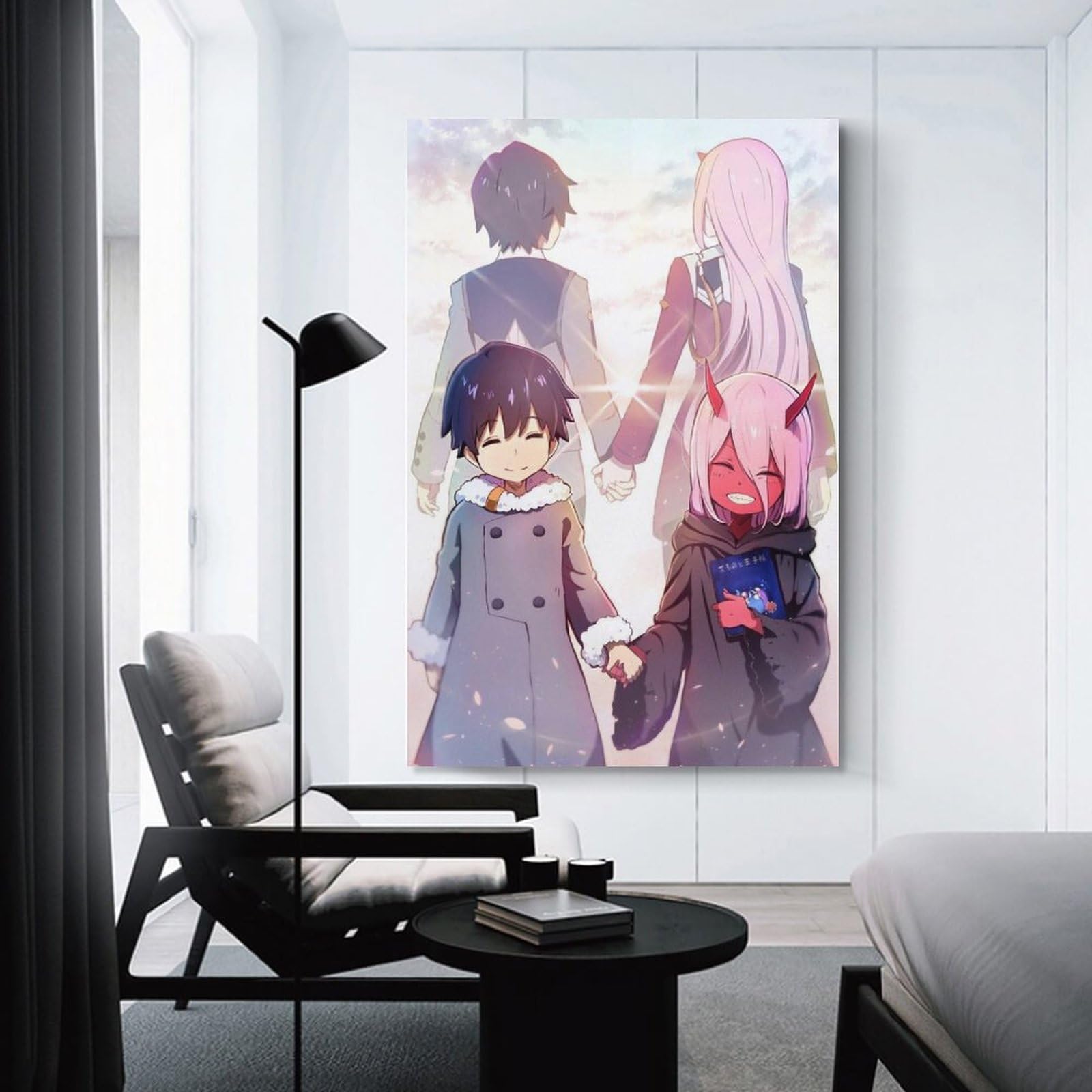 Amazon.co.jp: 絵画 ダリフラ ヒロ ゼロツー ポスター 装飾画 Unframe