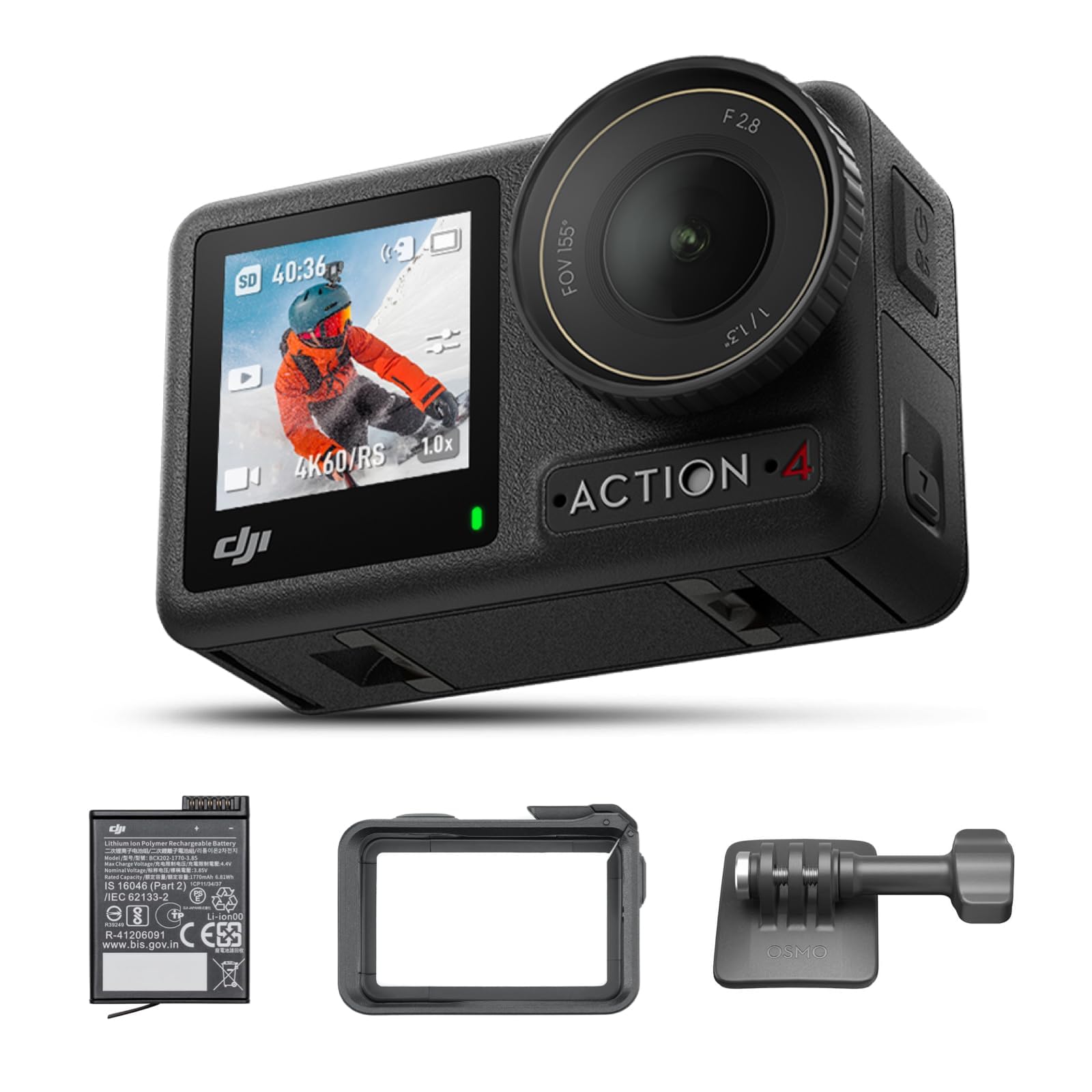 Amazon | DJI アクションカメラ Osmo Action 4 スタンダードコンボ 4K