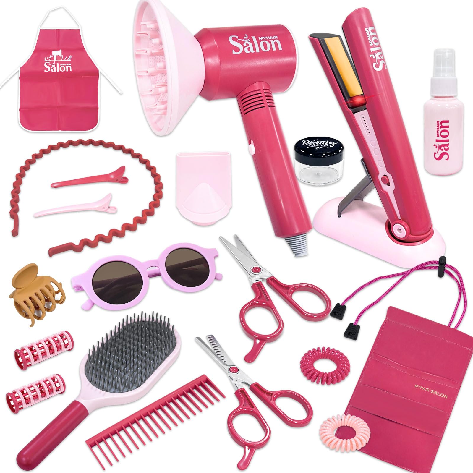 Amazon | VBACALA おままごと 22点 美容師おもちゃ ヘアメイク