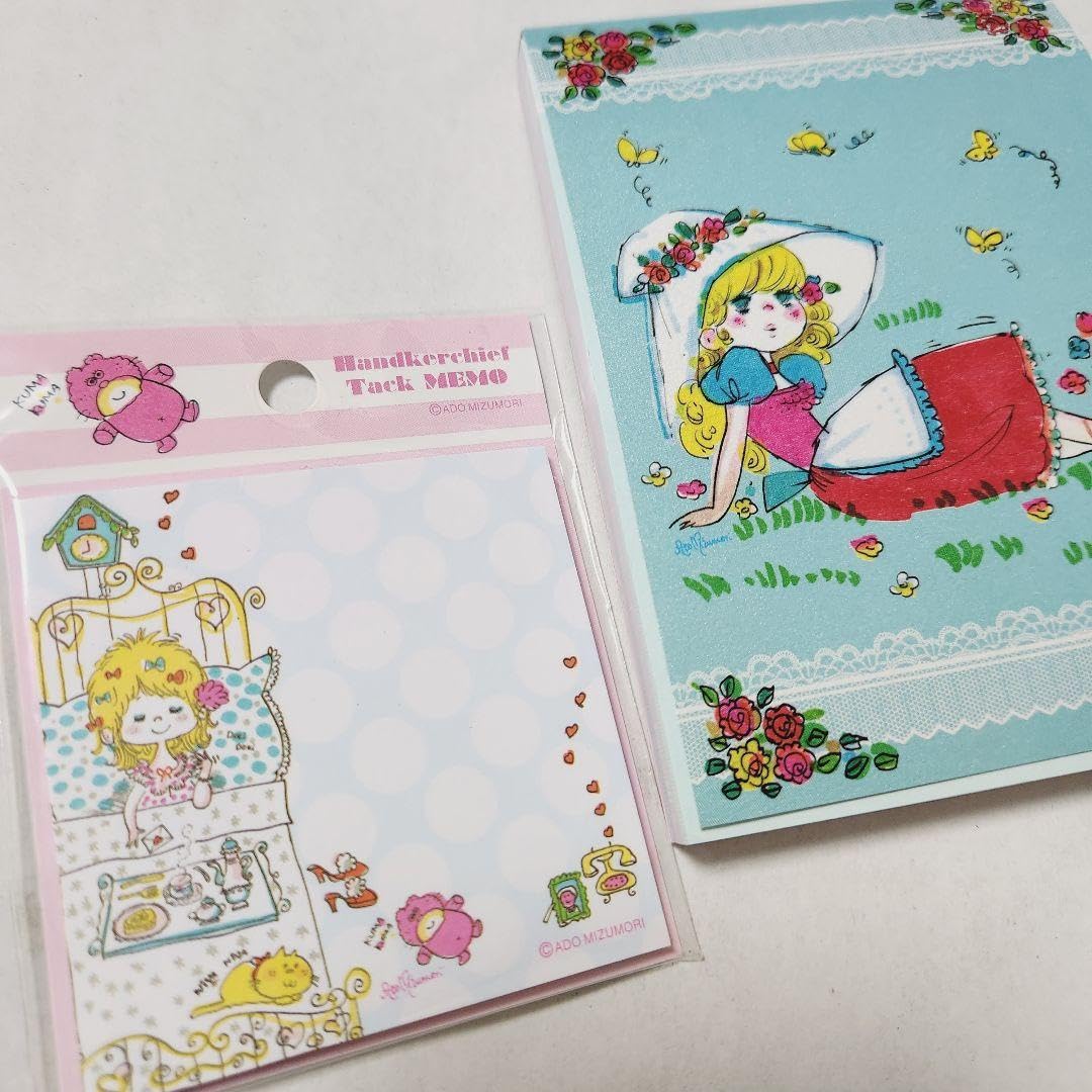 Amazon.co.jp: 水森亜土 亜土ちゃん メモ帳、ふせんセット : 文房具