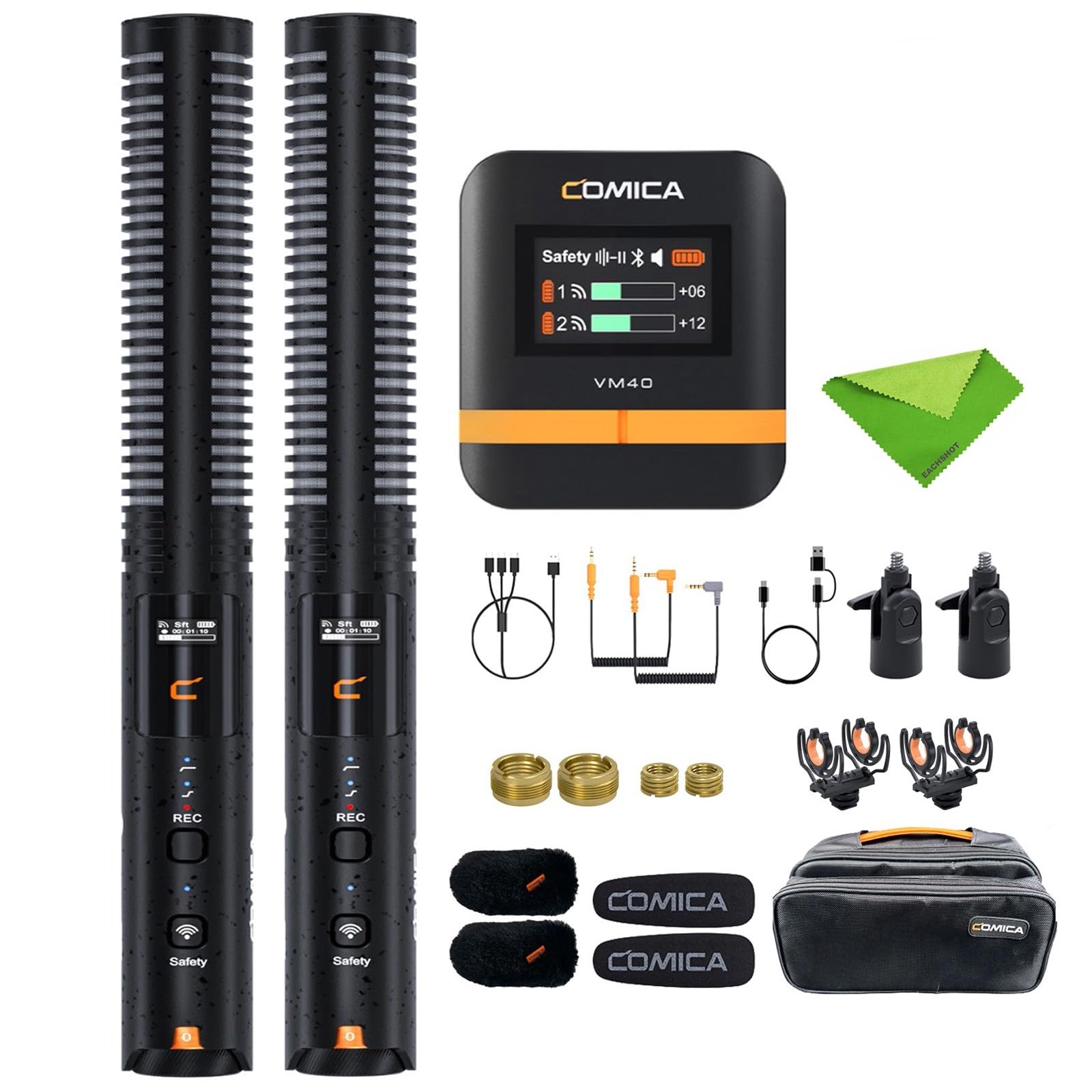 Amazon.com: COMICA VM40 Combo Wireless Shotgun Microphone,2.4G