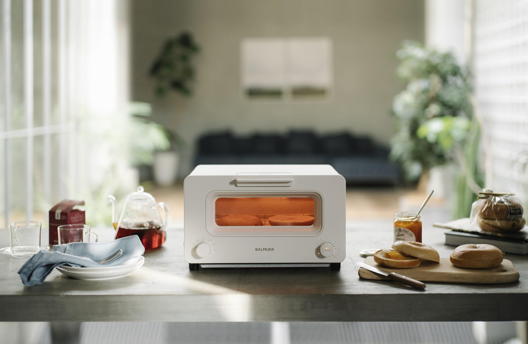 Amazon.co.jp: BALMUDA The Toaster Steam Toaster White | BALMUDA