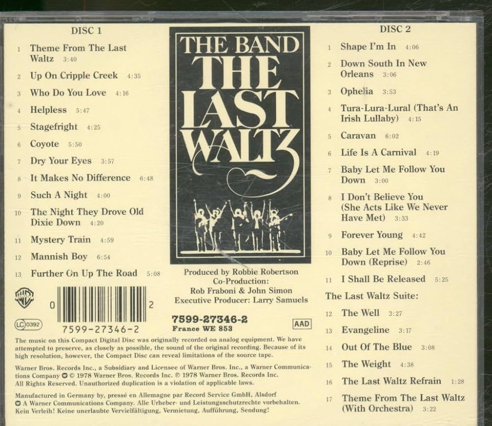 Band - The Band Last Waltz - Amazon.com Music