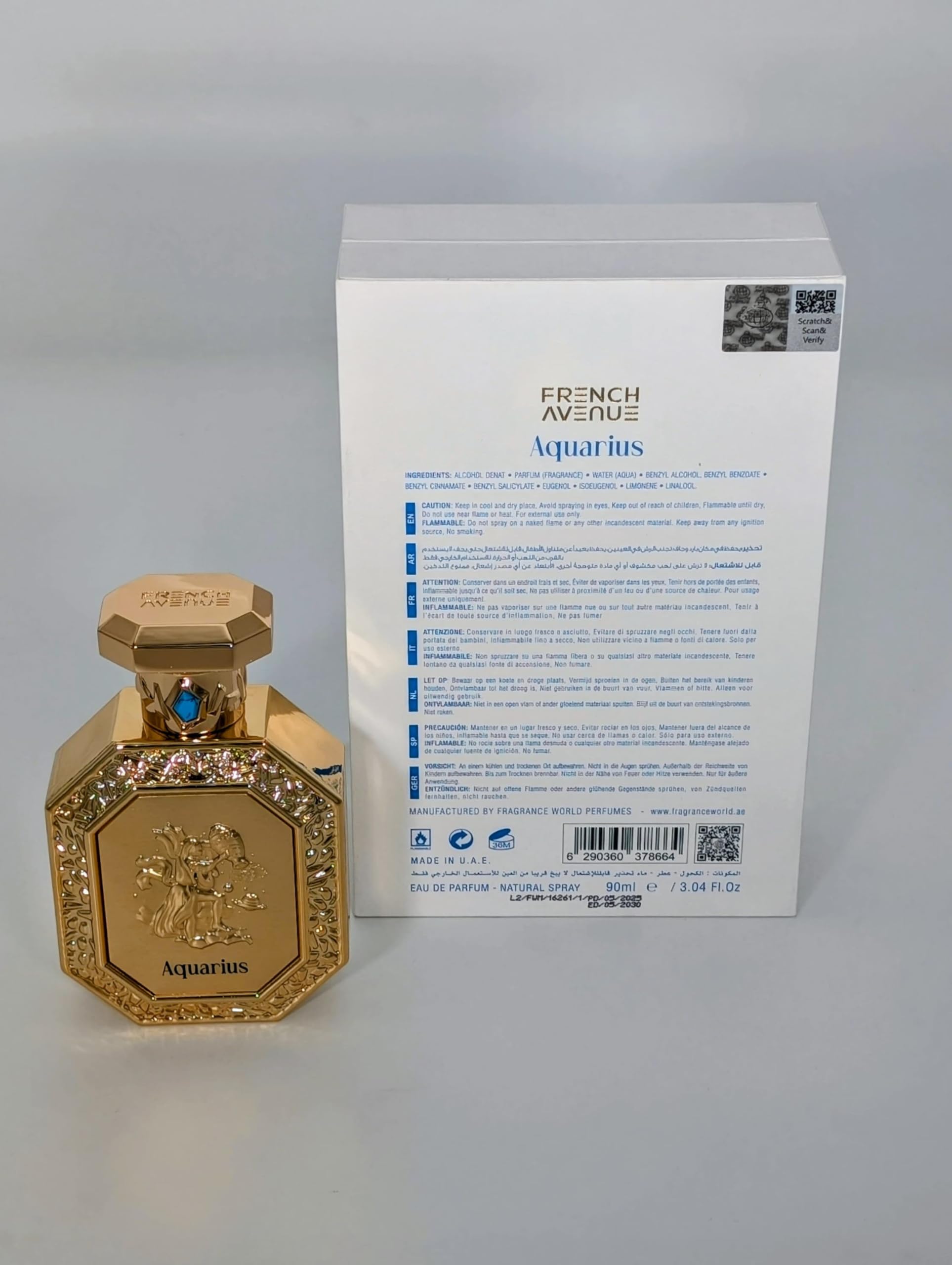 Amazon.com : French Avenue Aquarius Genesis EDP 90ml : Beauty