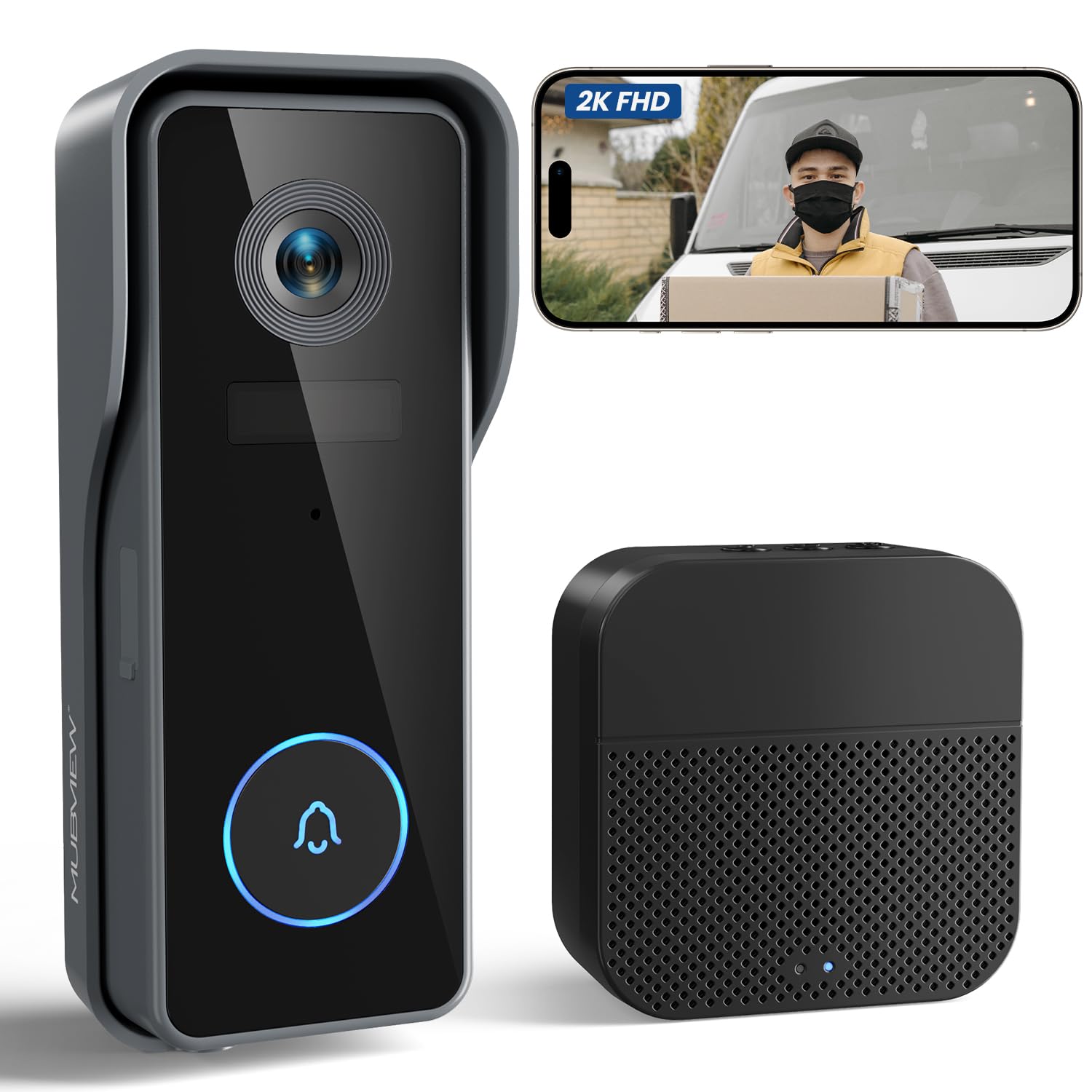Amazon.co.jp: 【2025年 盗難防止機能 300万画素】 インターホン