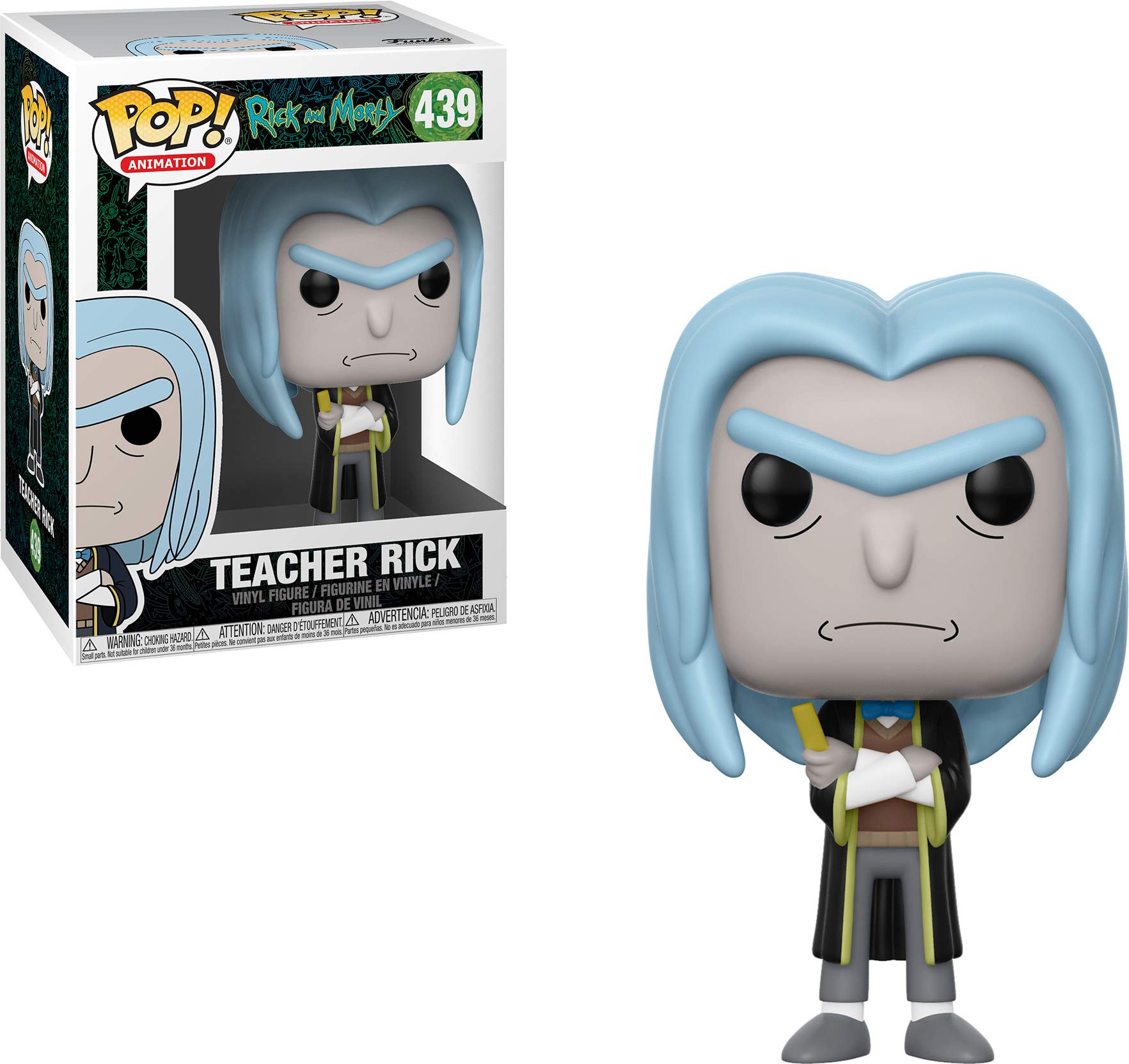 Amazon.com: Funko 35590 Pop! Animation: Rick & MortyTeacher Rick