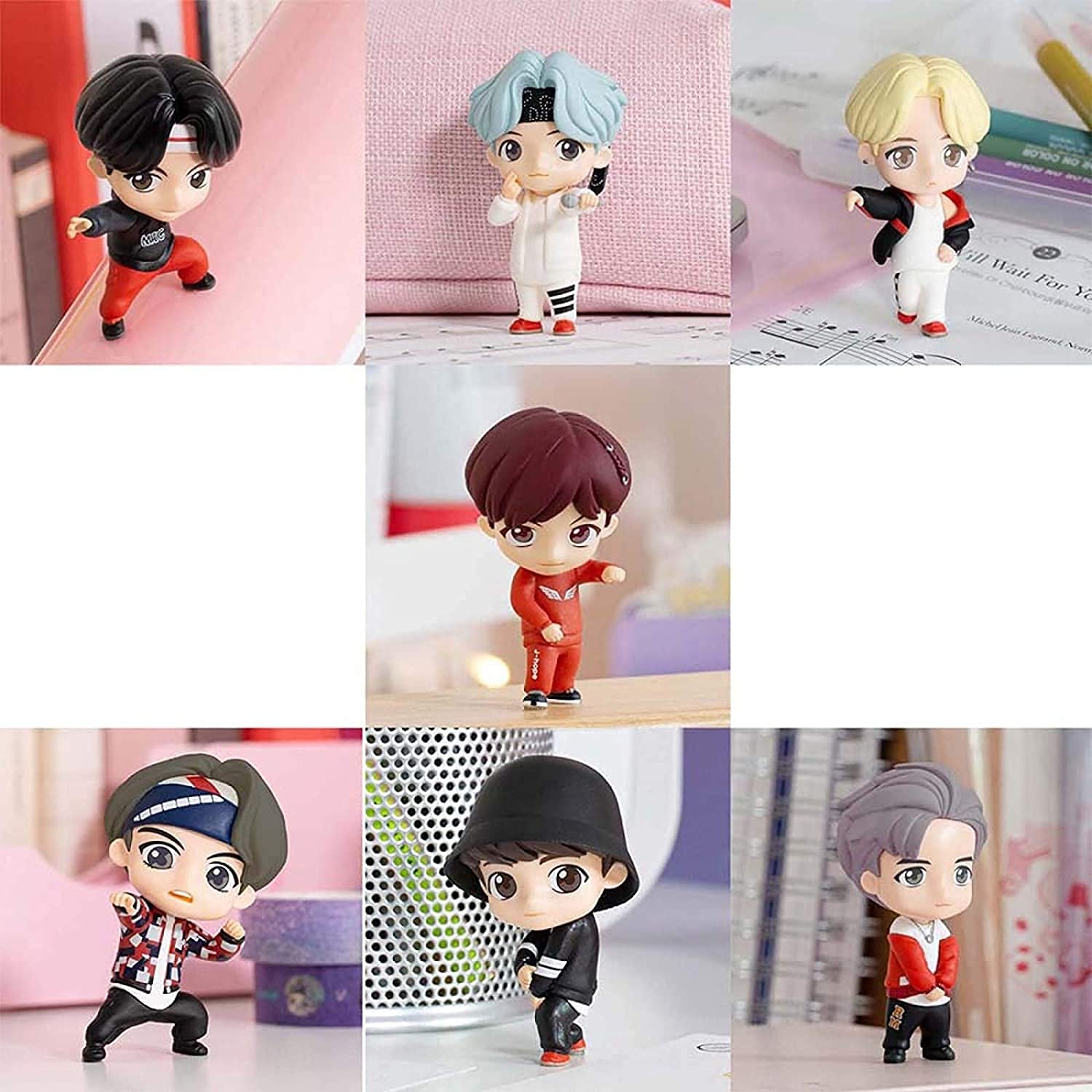Amazon.co.jp: BTS 防弾少年団 フィギュア公式 人形 全員セット 高さ約