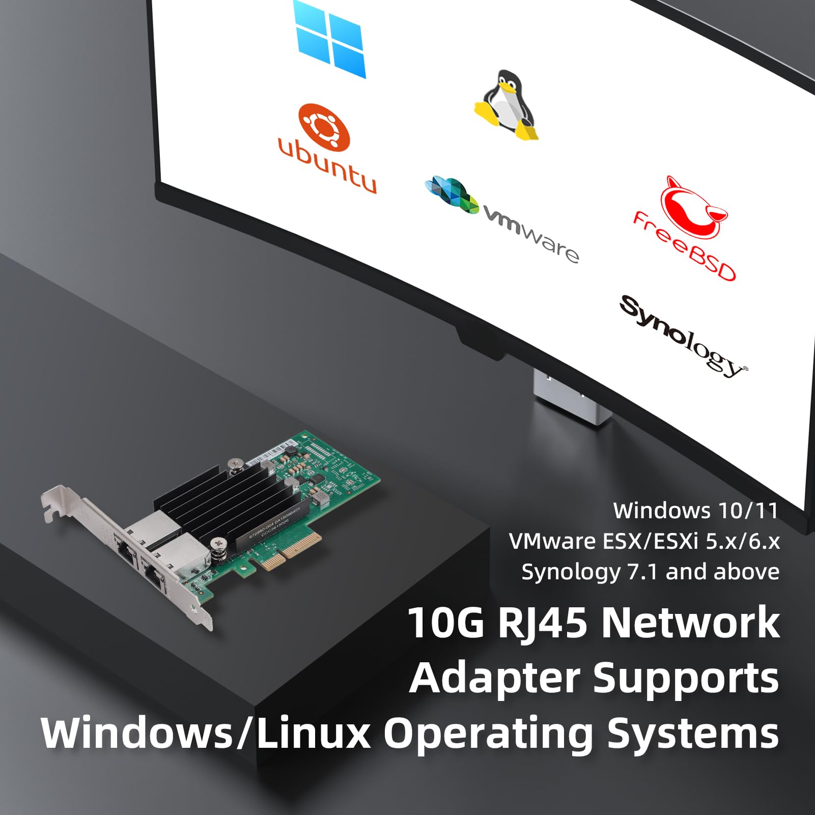 Amazon.com: XikeStor 10Gb PCIe Network Card with Intel X550-T2