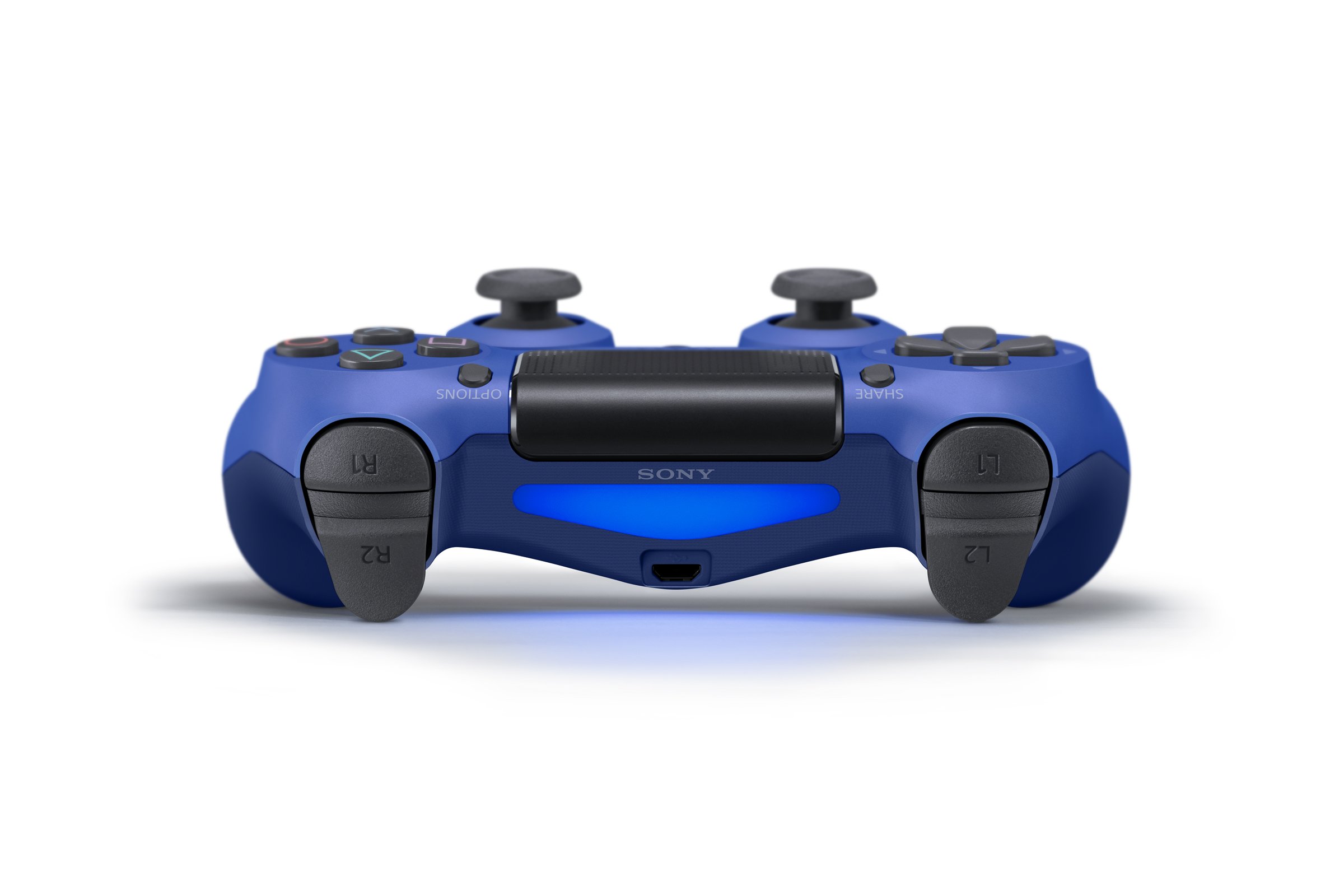 Amazon | ワイヤレスコントローラー (DUALSHOCK 4) ウェイブ・ブルー