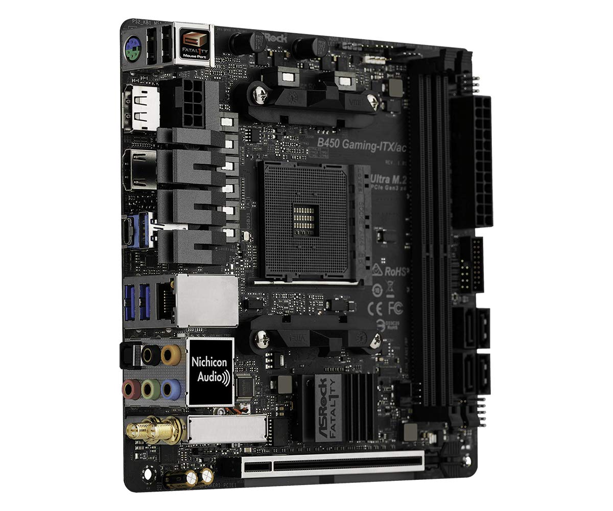 Amazon.com: ASRock Placa base Mini-ITX (B450 Gaming-ITX/AC
