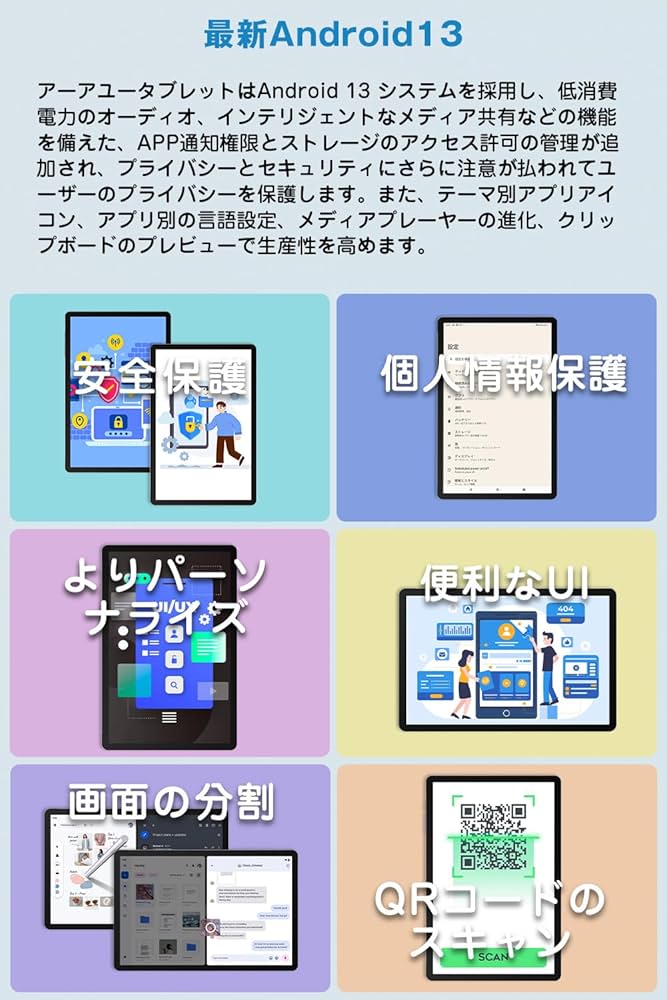 Amazon.co.jp: Android13 タブレット 10インチ wi-fiモデル SIMフリー