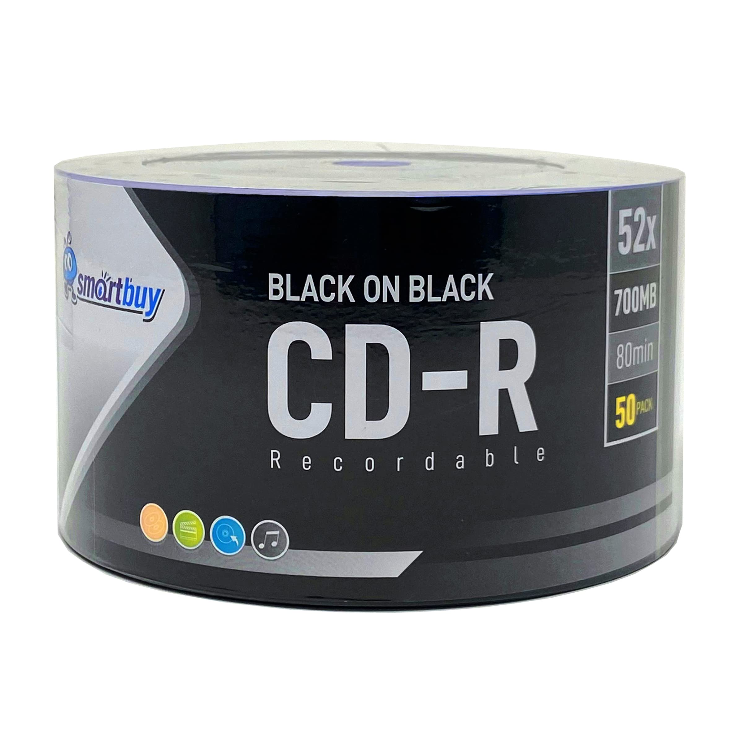 Amazon.com: 50 Pack Smartbuy CD-R 52X 700MB 80 Mins Double Side