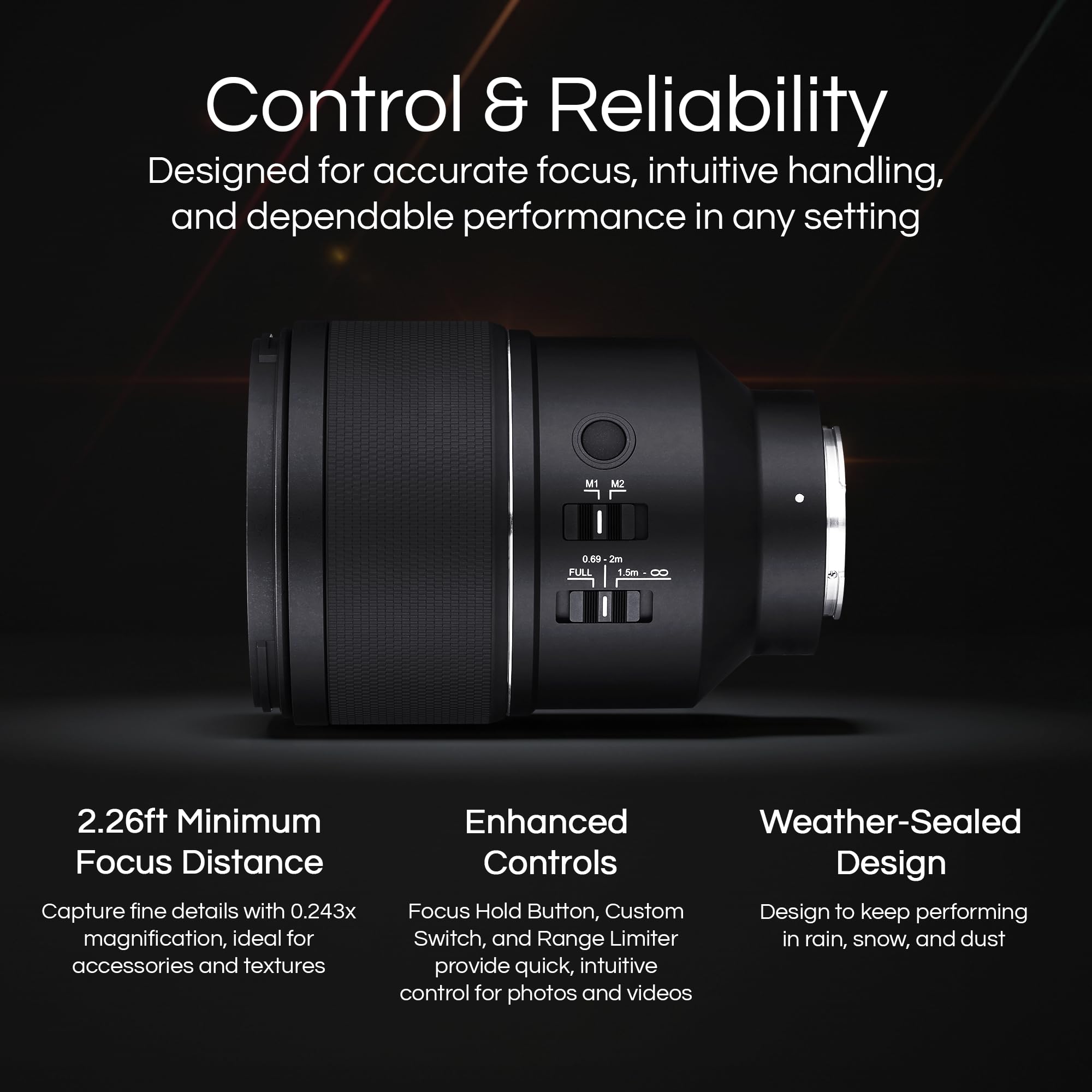 Amazon.com : Samyang 135mm F1.8 Full Frame Telephoto Lens for Sony