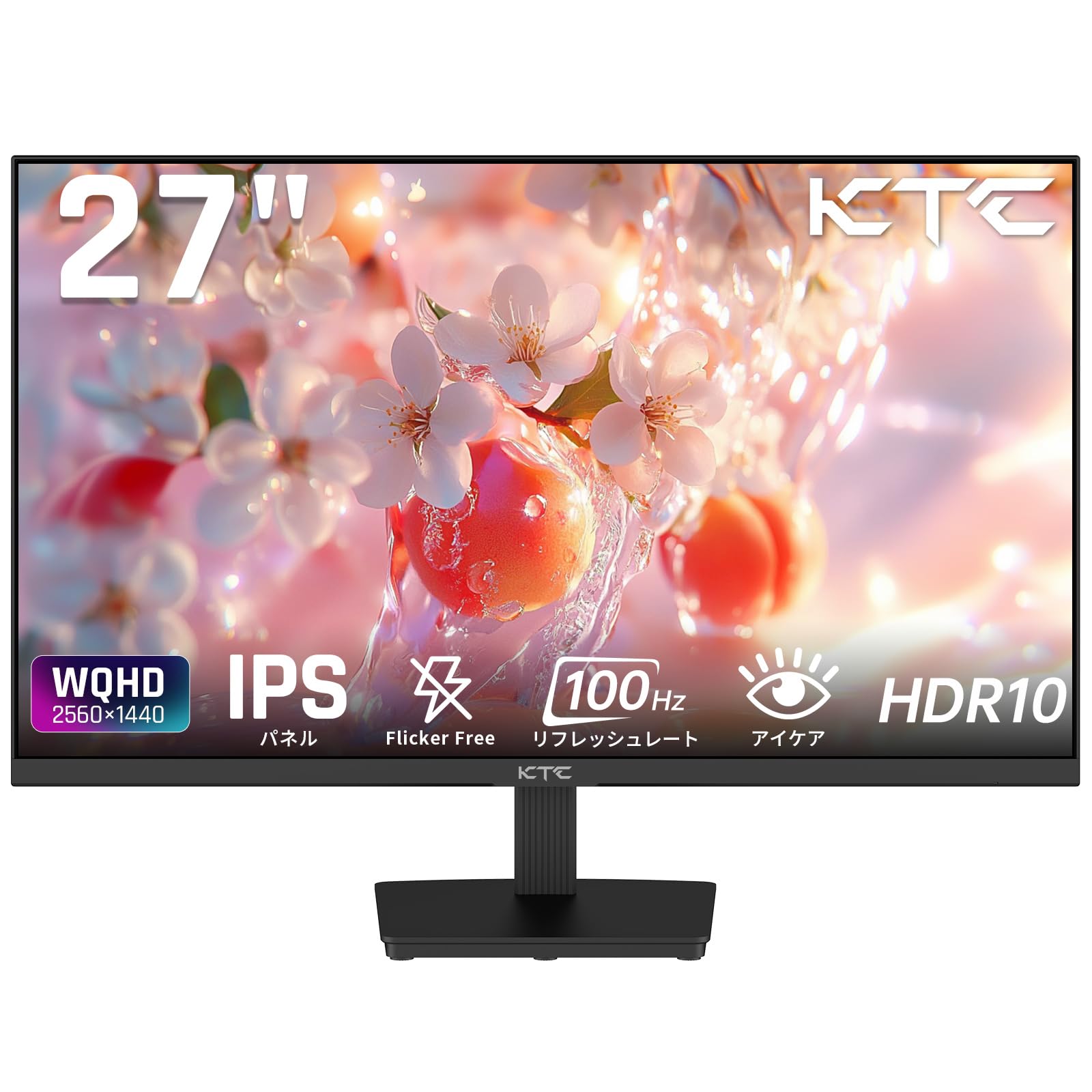 Amazon.co.jp: KTC 27インチ モニターWQHD(2560×1440) 100Hz IPSパネル