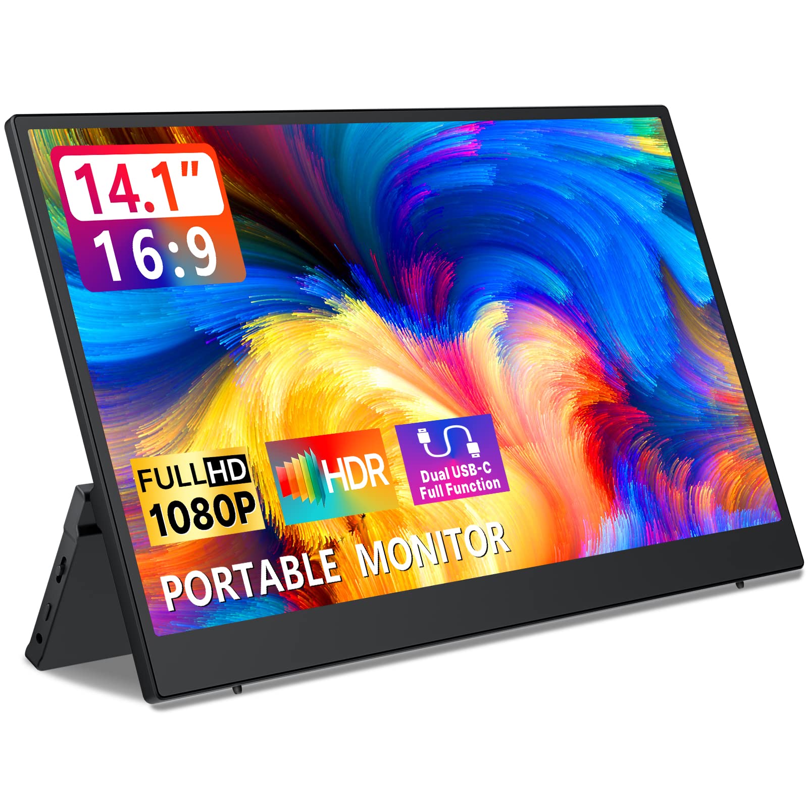 Amazon.co.jp: モバイルモニター Dopesplay 14.1インチ 自立型 1920