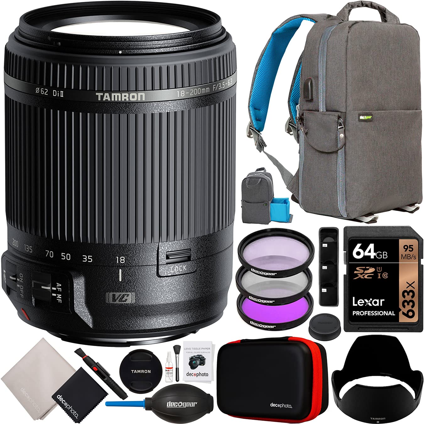 Amazon | Tamron 18-200mm F/3.5-6.3 Di II VC オールインワンズーム