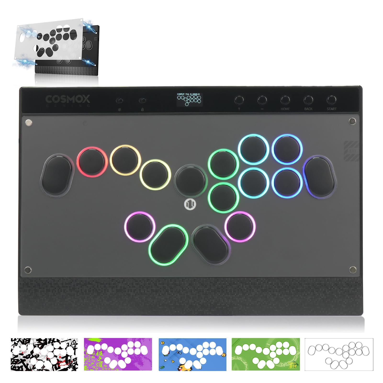 Amazon.com: ONEED Haute42 Leverless Controller Arcade Stick: Split